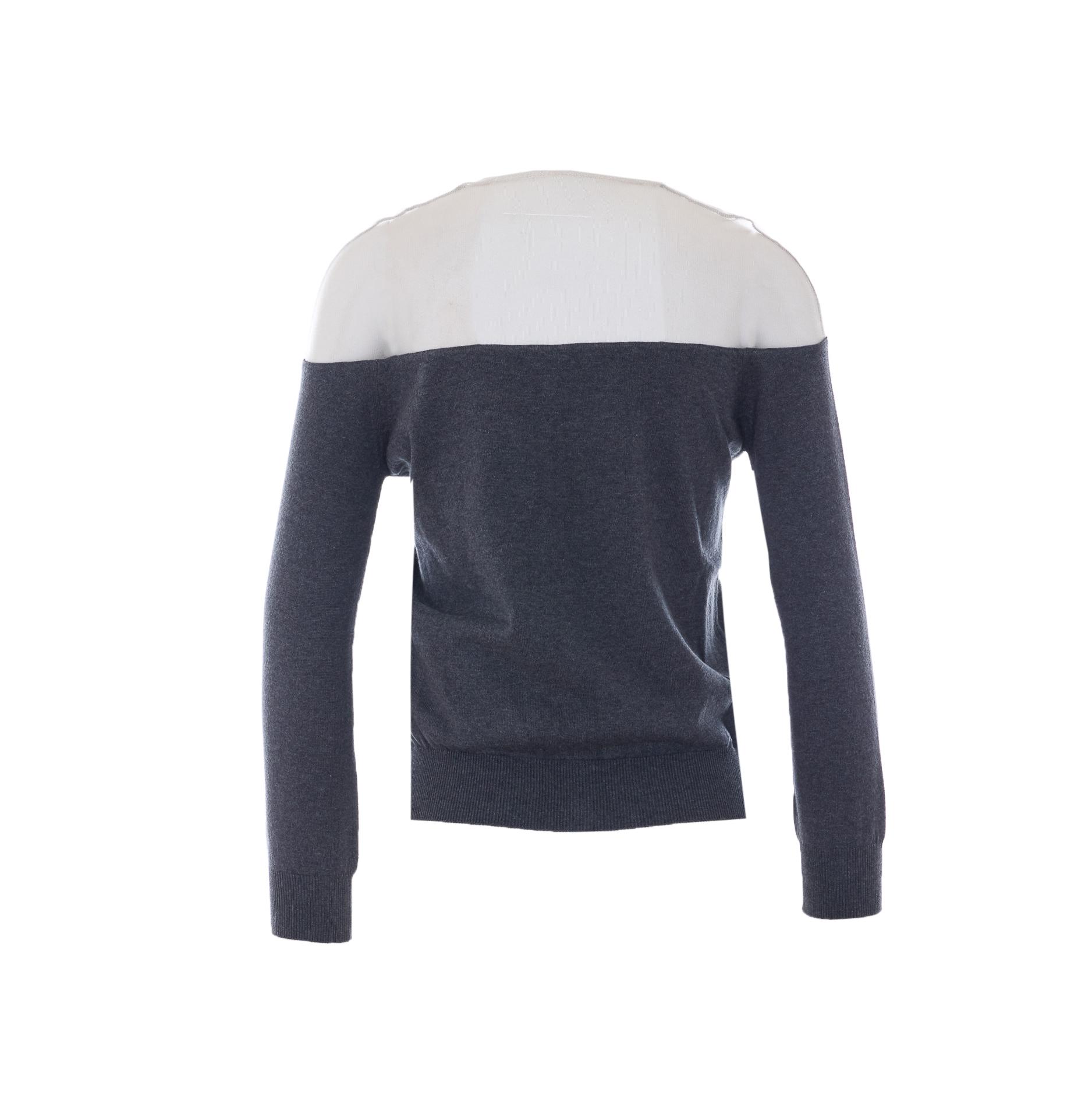 mm6 maison margiela sweaters blue cotton - women