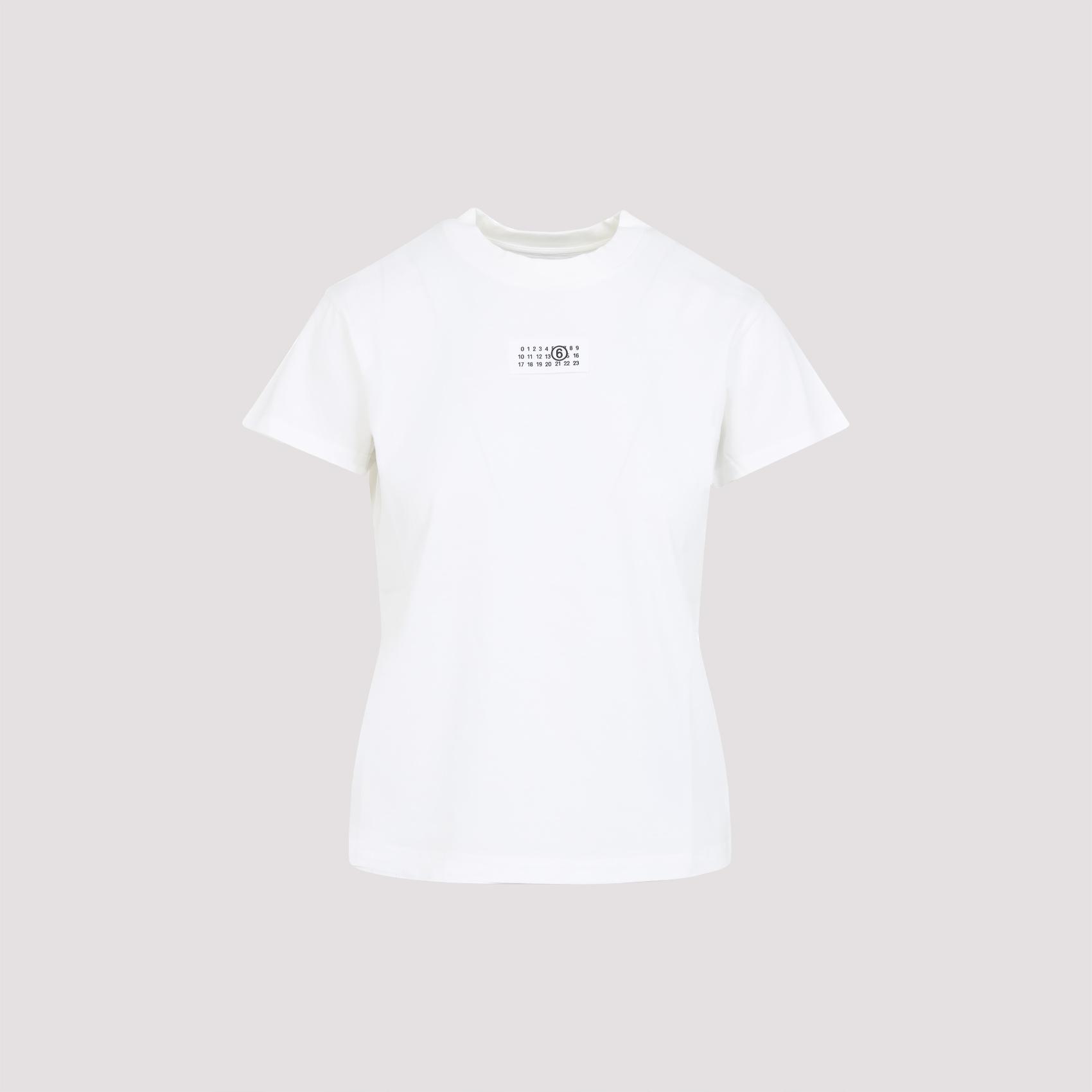 mm6 maison margiela t-shirt white cotton tshirt - women