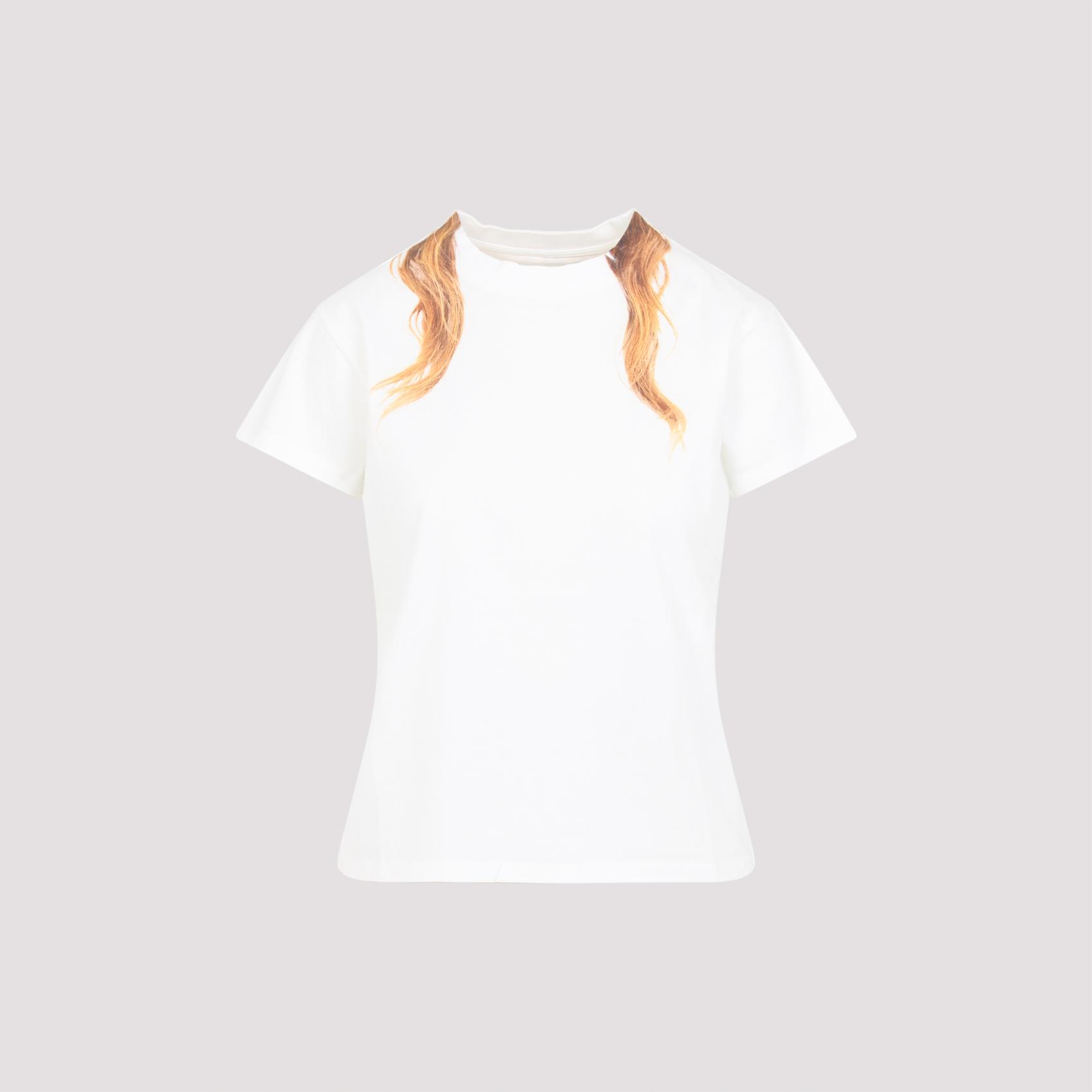 mm6 maison margiela t-shirt white cotton tshirt - women