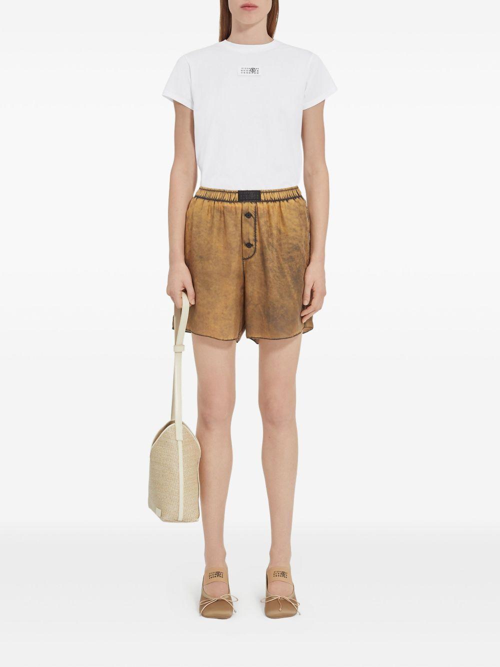 mm6 maison margiela t-shirts and polos white cotton - women