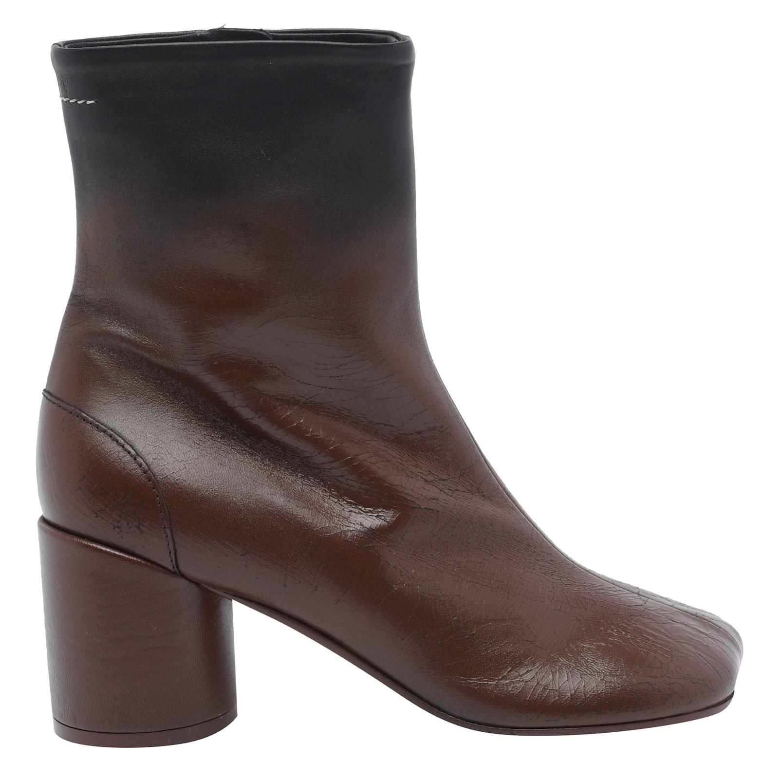 mm6 maison margiela tabi booties