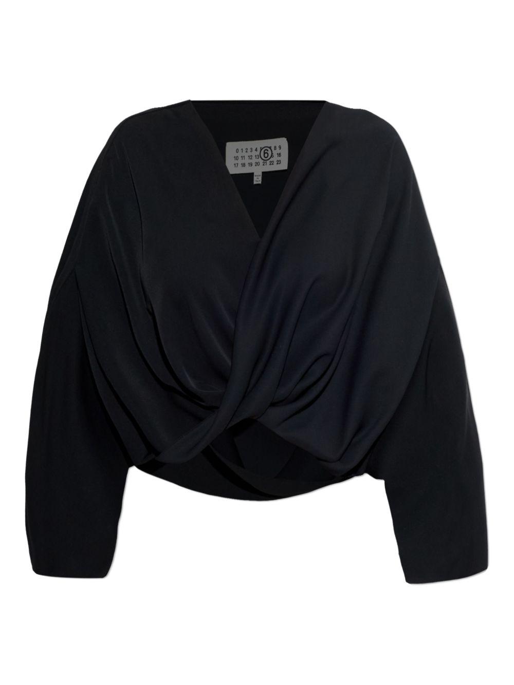mm6 maison margiela top black - women