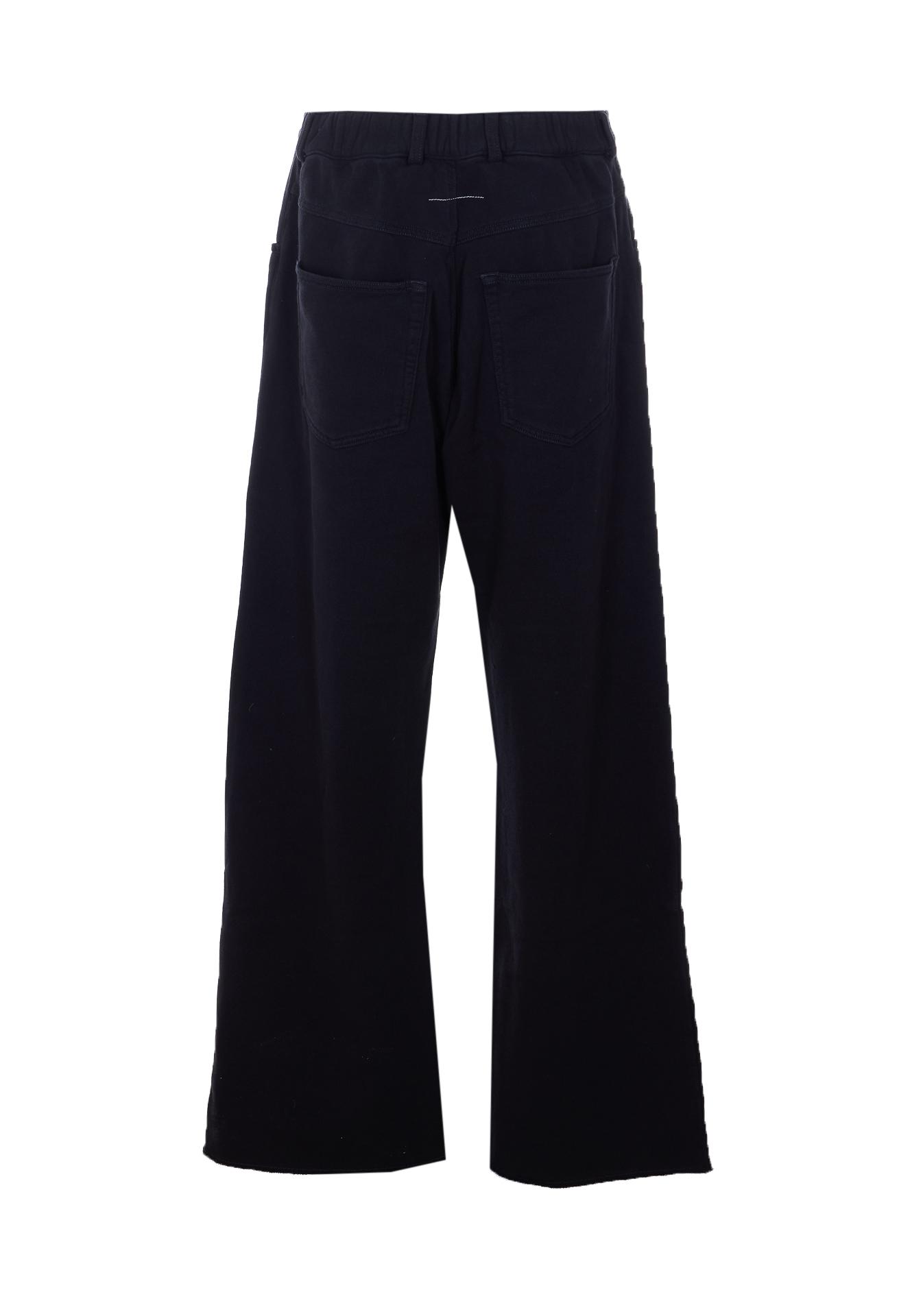 mm6 maison margiela trousers black cotton - women