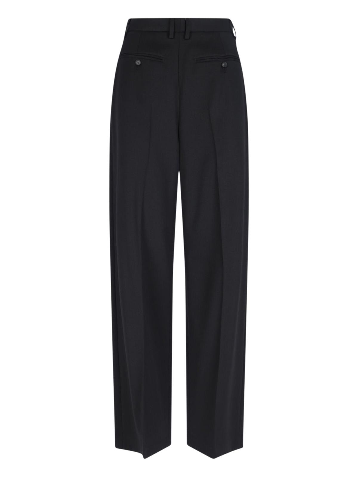 mm6 maison margiela trousers black polyester - women