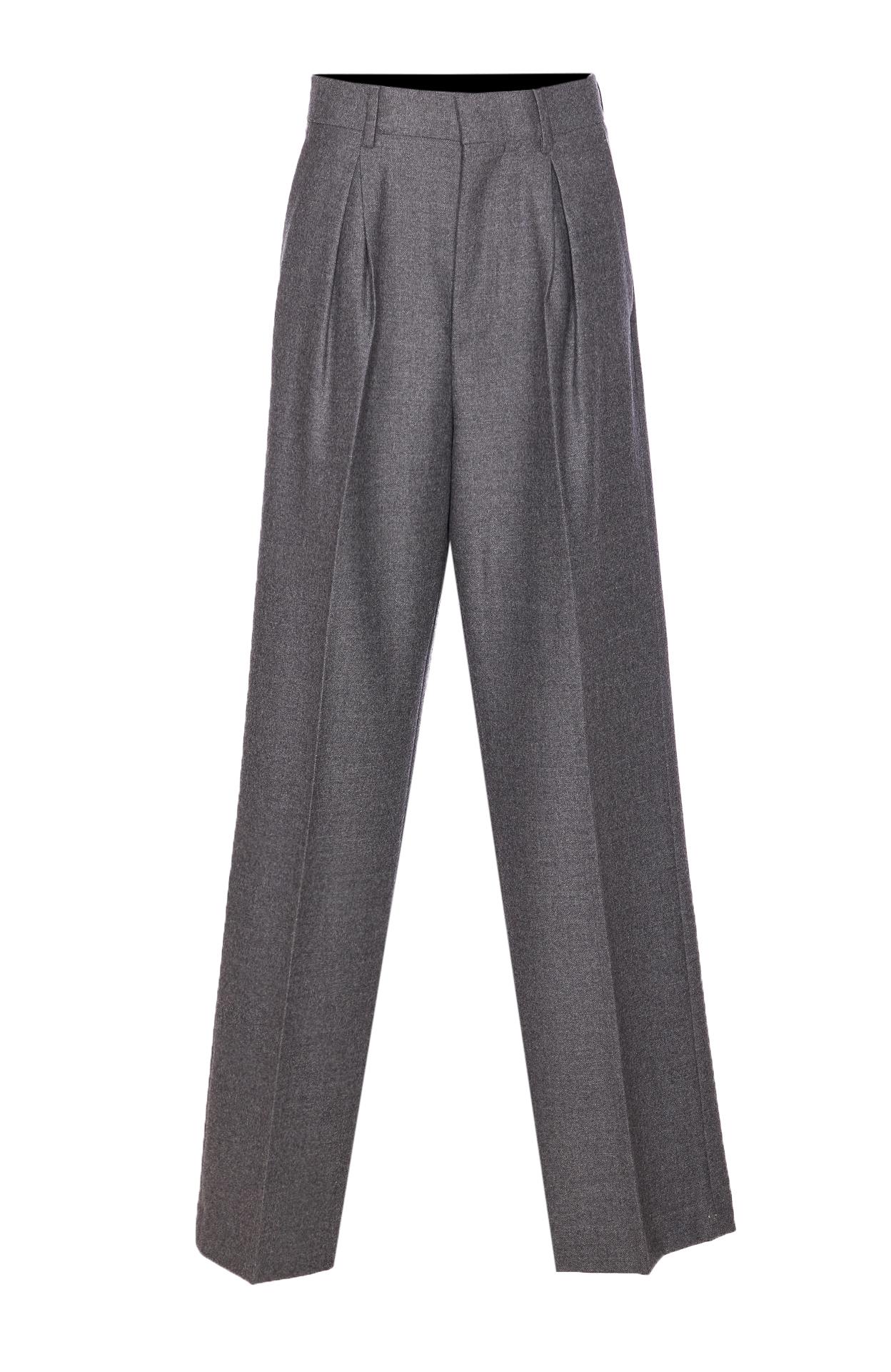 mm6 maison margiela trousers grey virgin wool - women