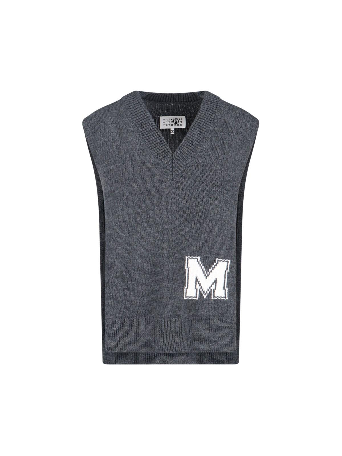 mm6 maison margiela v-neck sweater