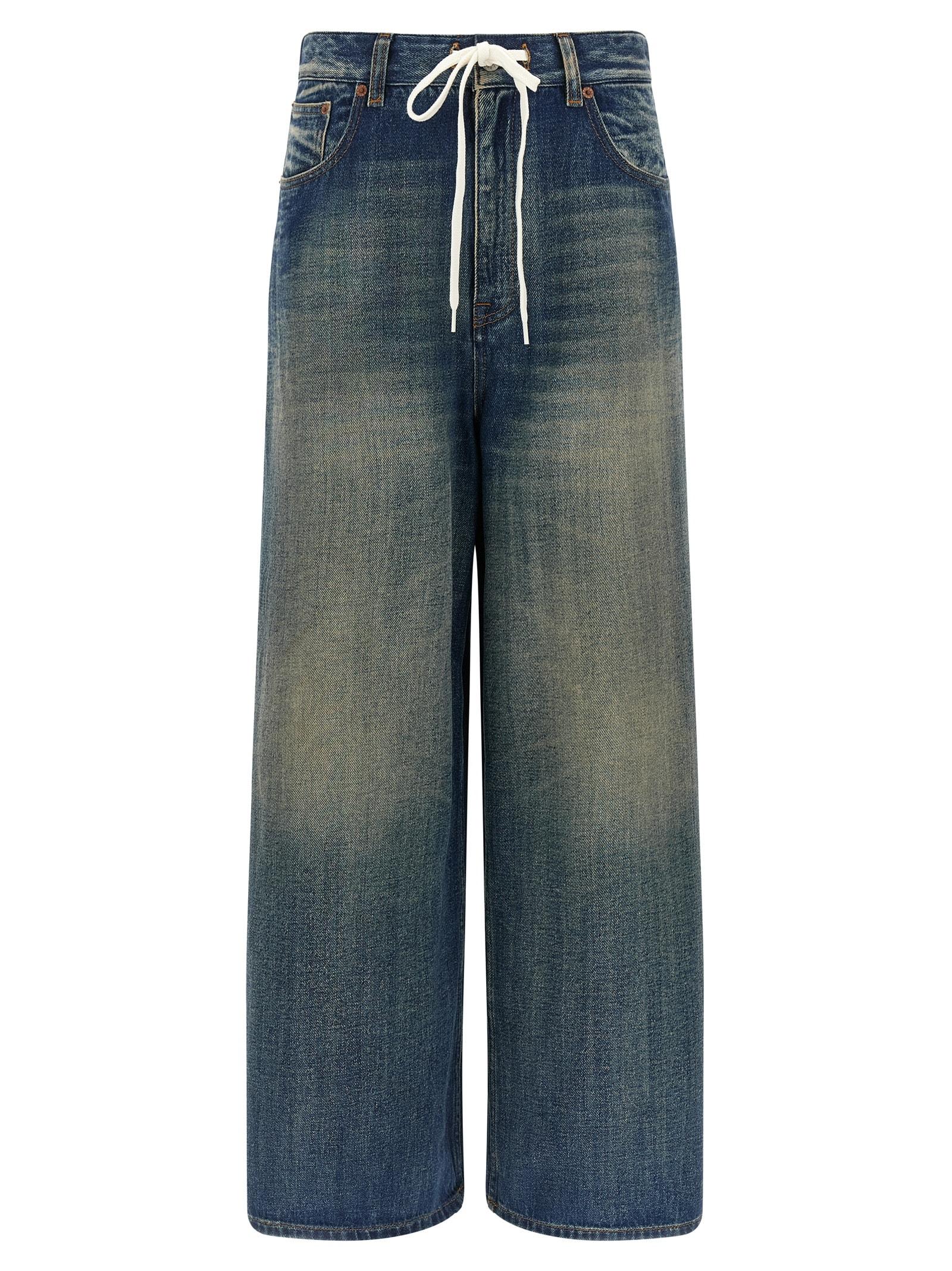mm6 maison margiela wide leg jeans