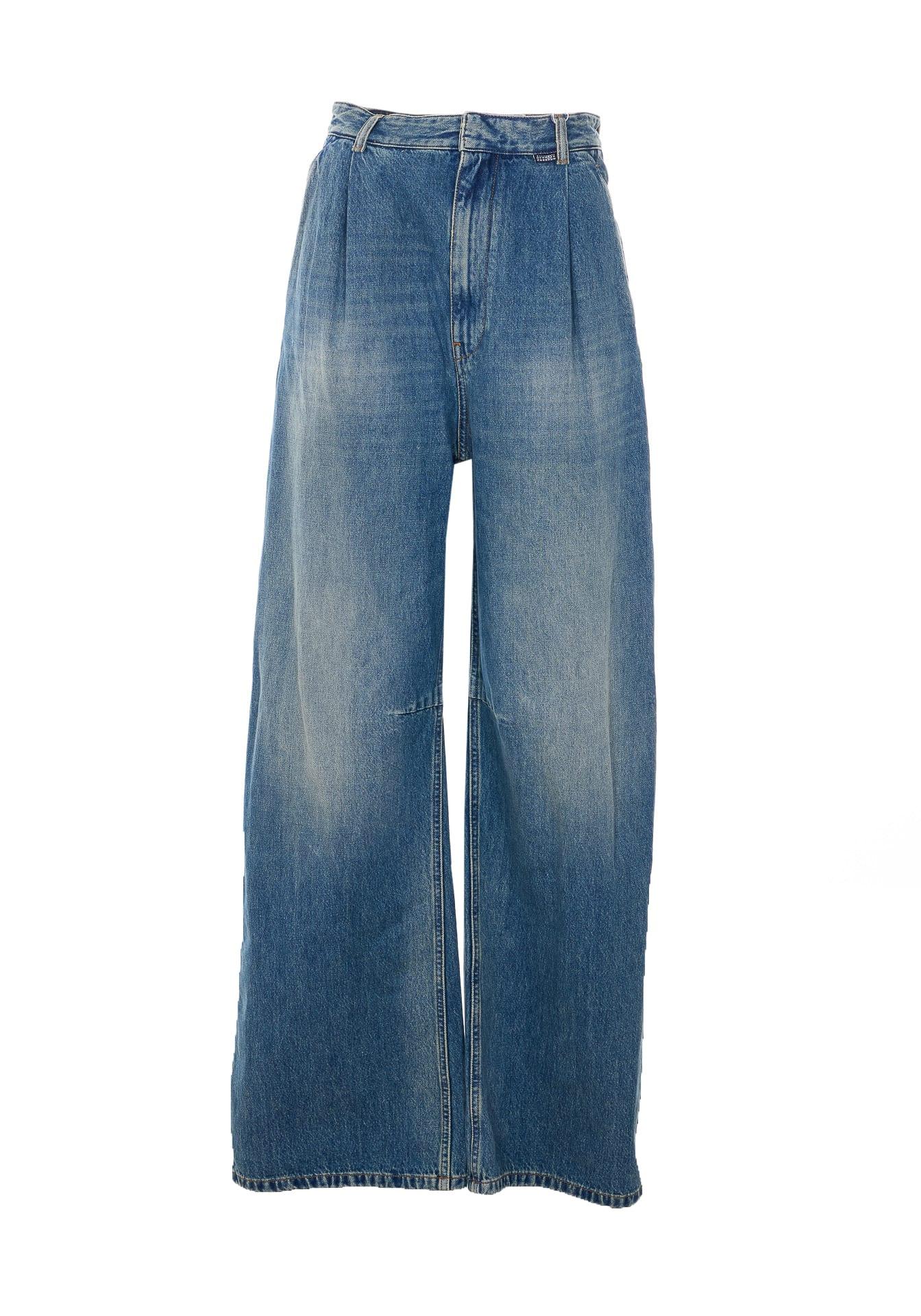 mm6 maison margiela wide leg jeans