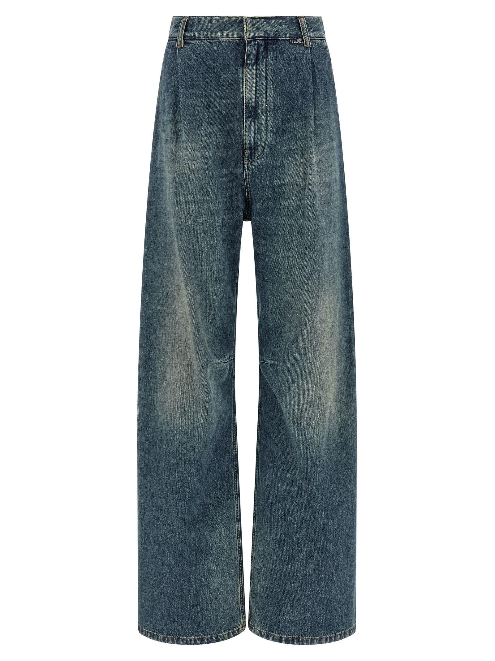 mm6 maison margiela wide leg jeans