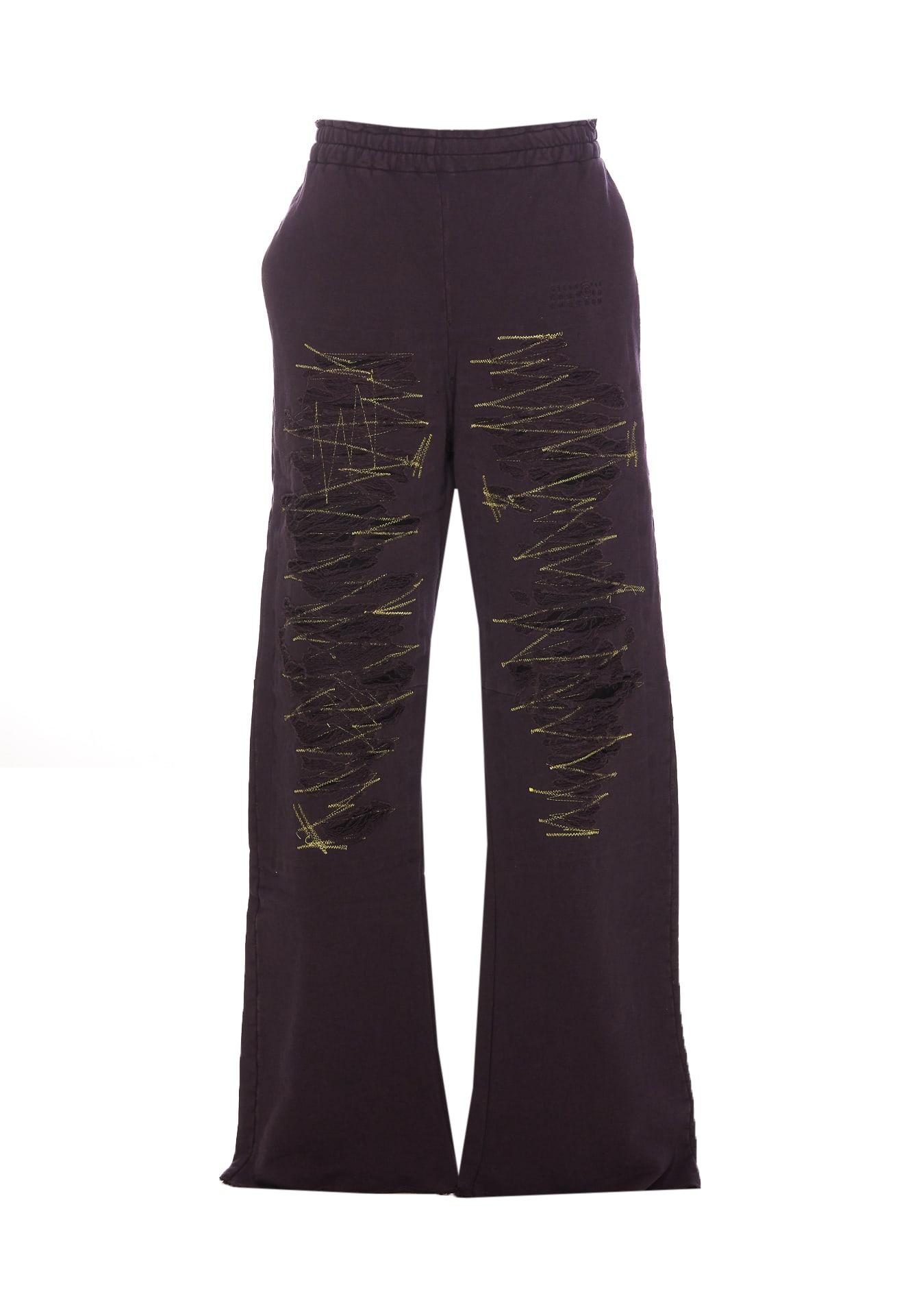 mm6 maison margiela wide-leg track pants