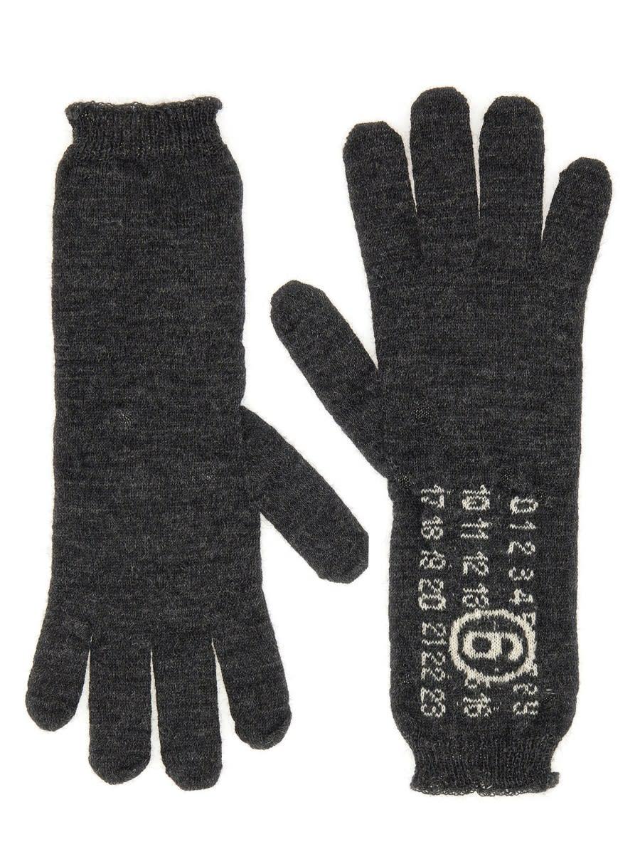 mm6 maison margiela wool gloves.