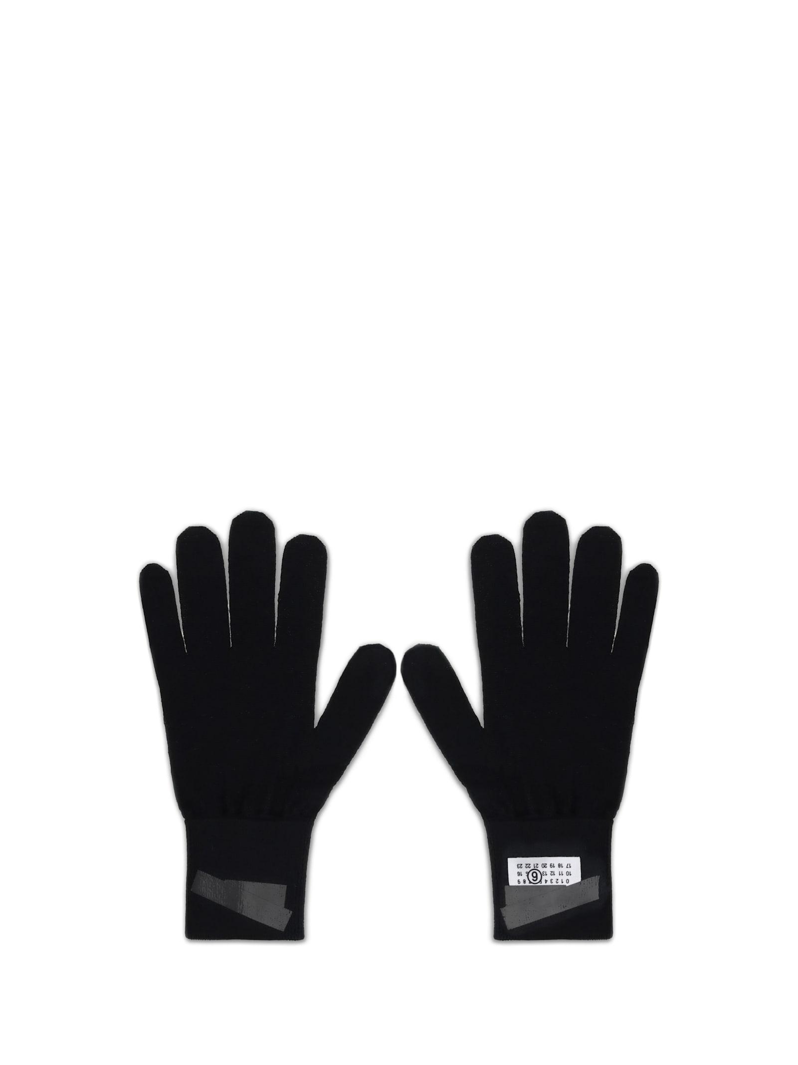 mm6 maison margiela wool gloves