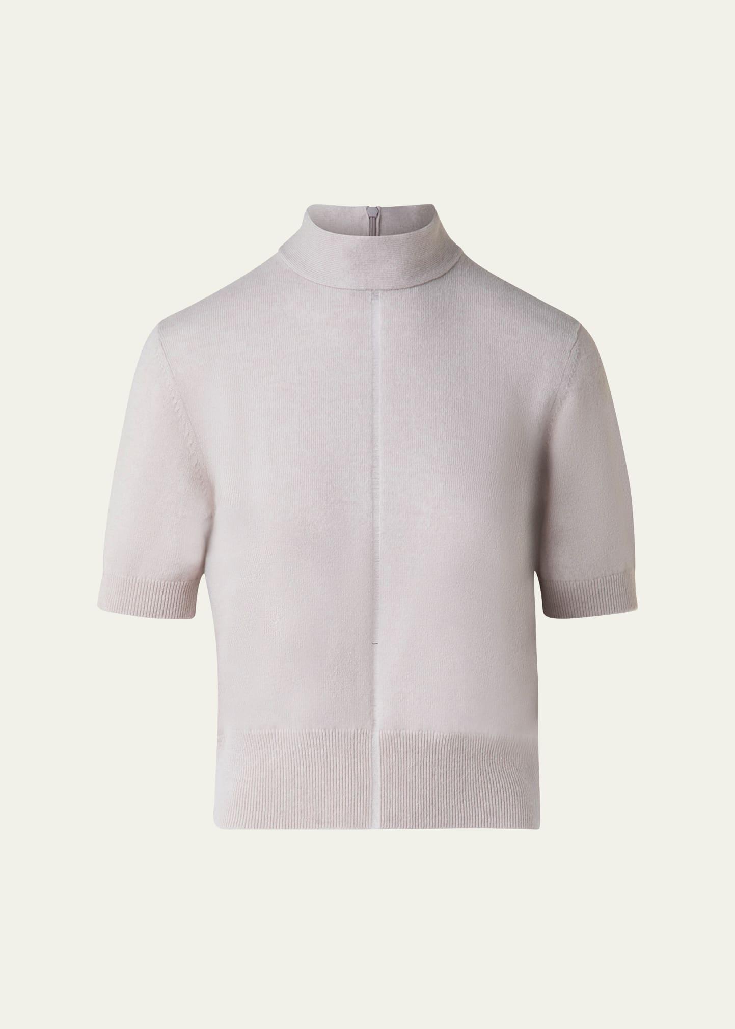 mock neck cashmere sweater