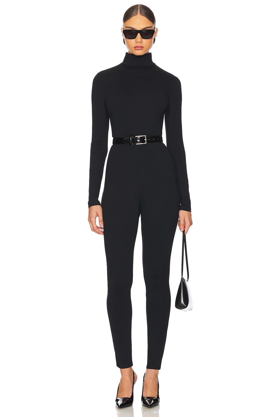 mock neck long sleeve jumpsuit