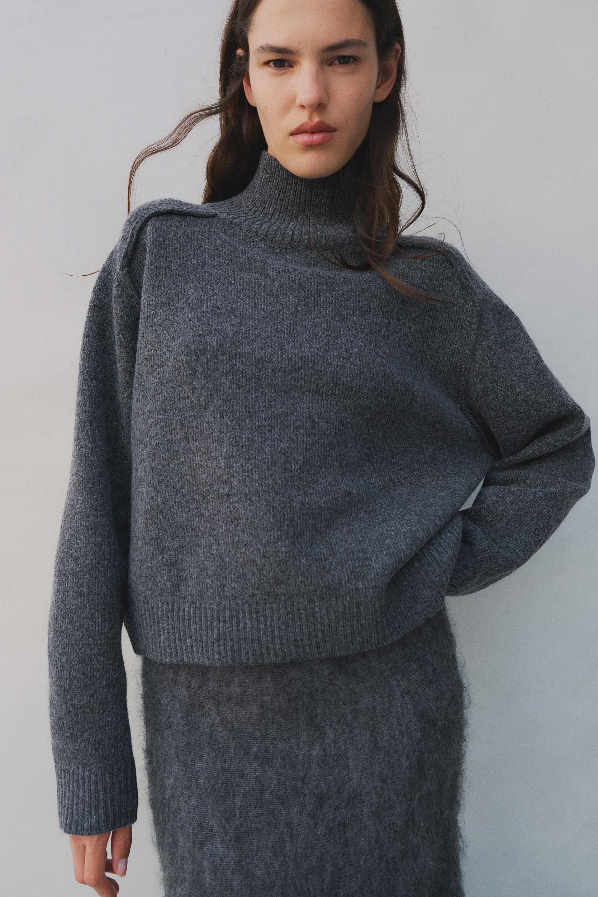 mock turtleneck sweater