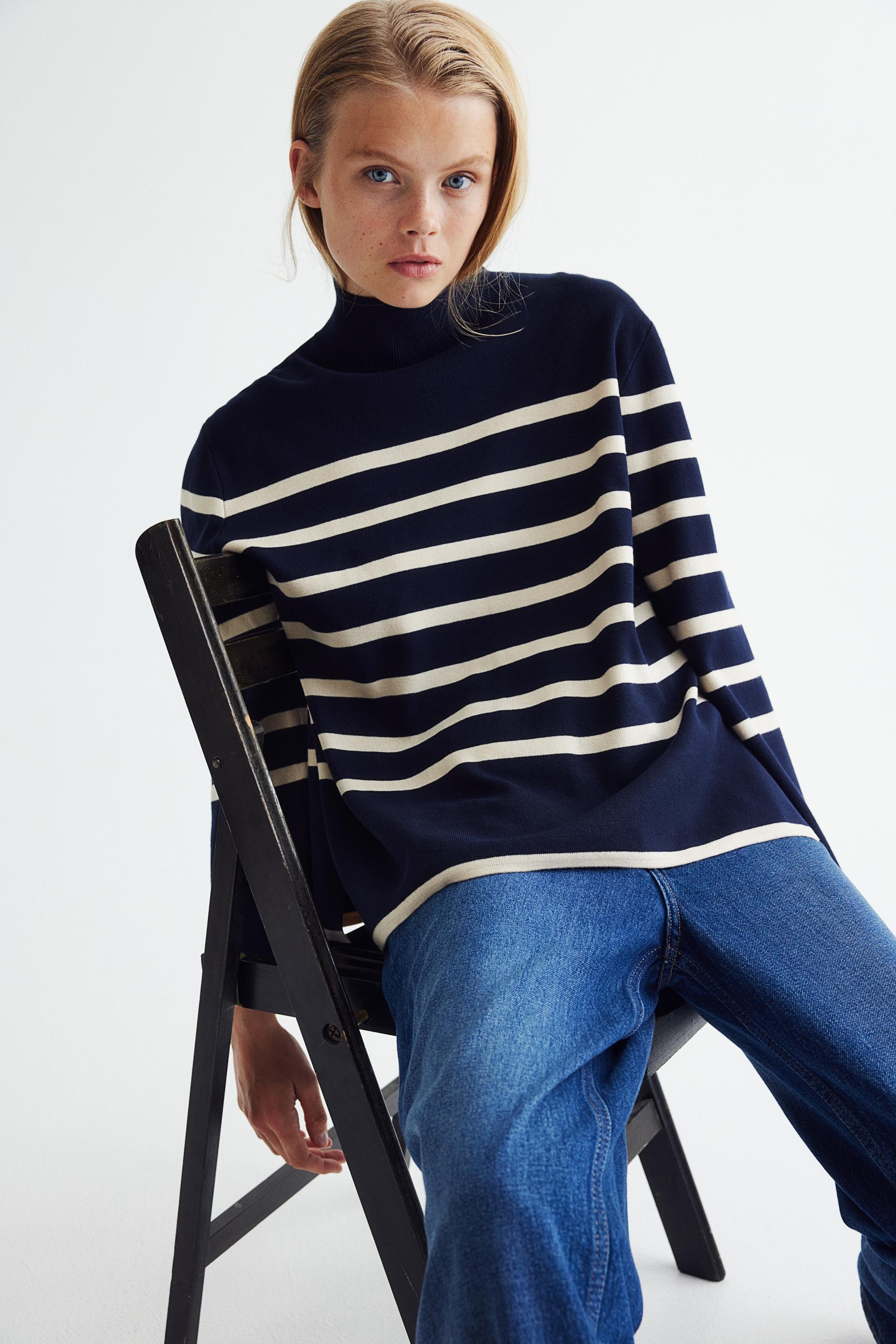 mock turtleneck sweater