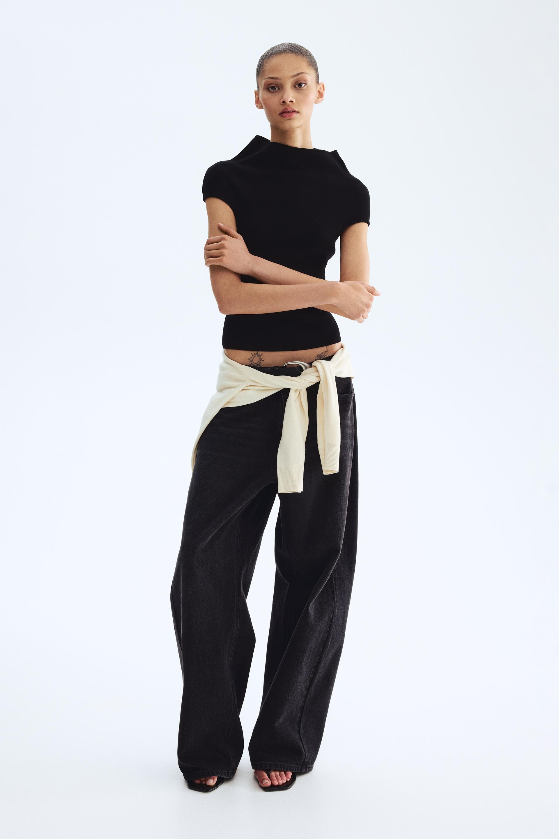 mock turtleneck top