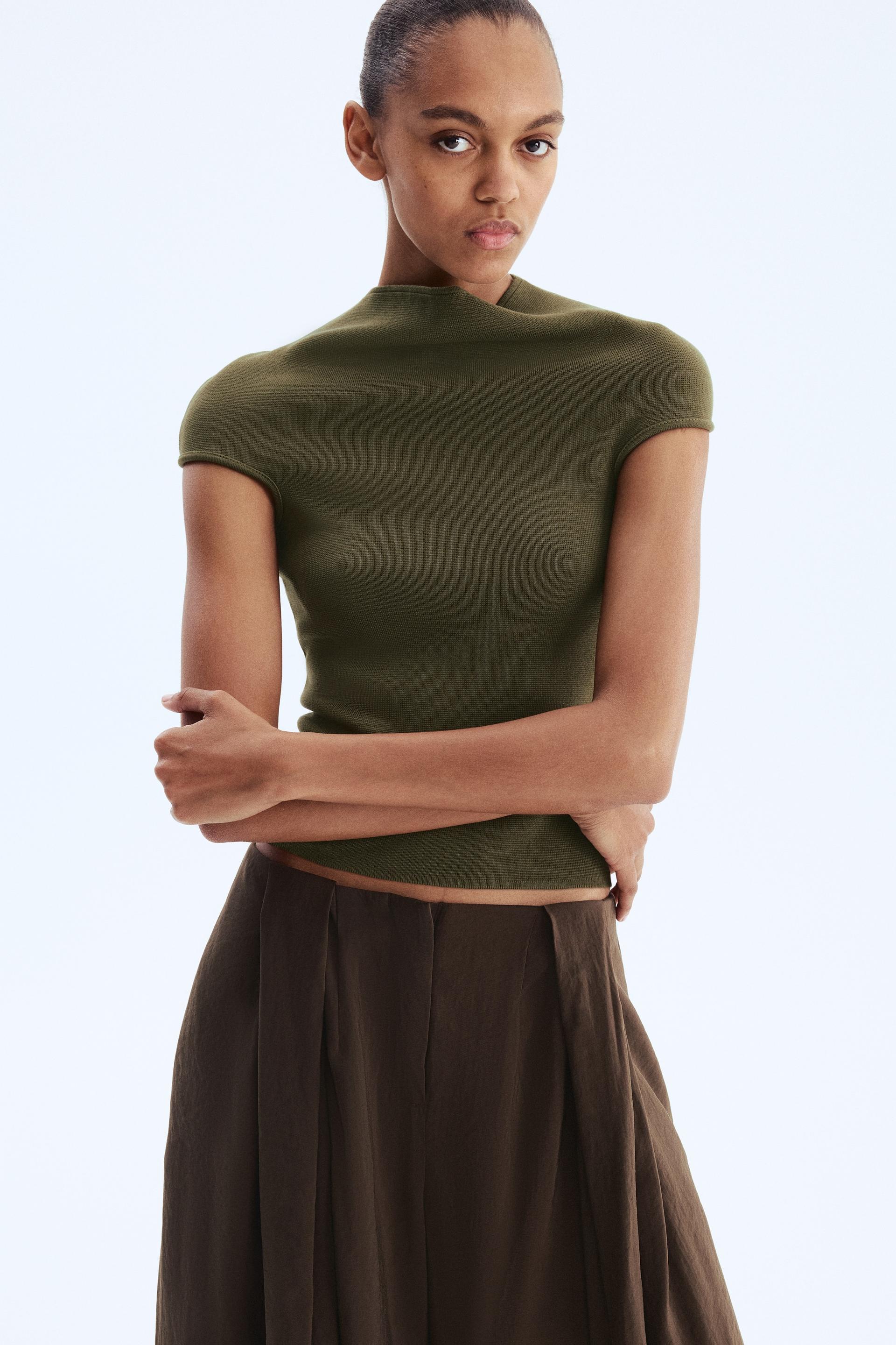 mock turtleneck top