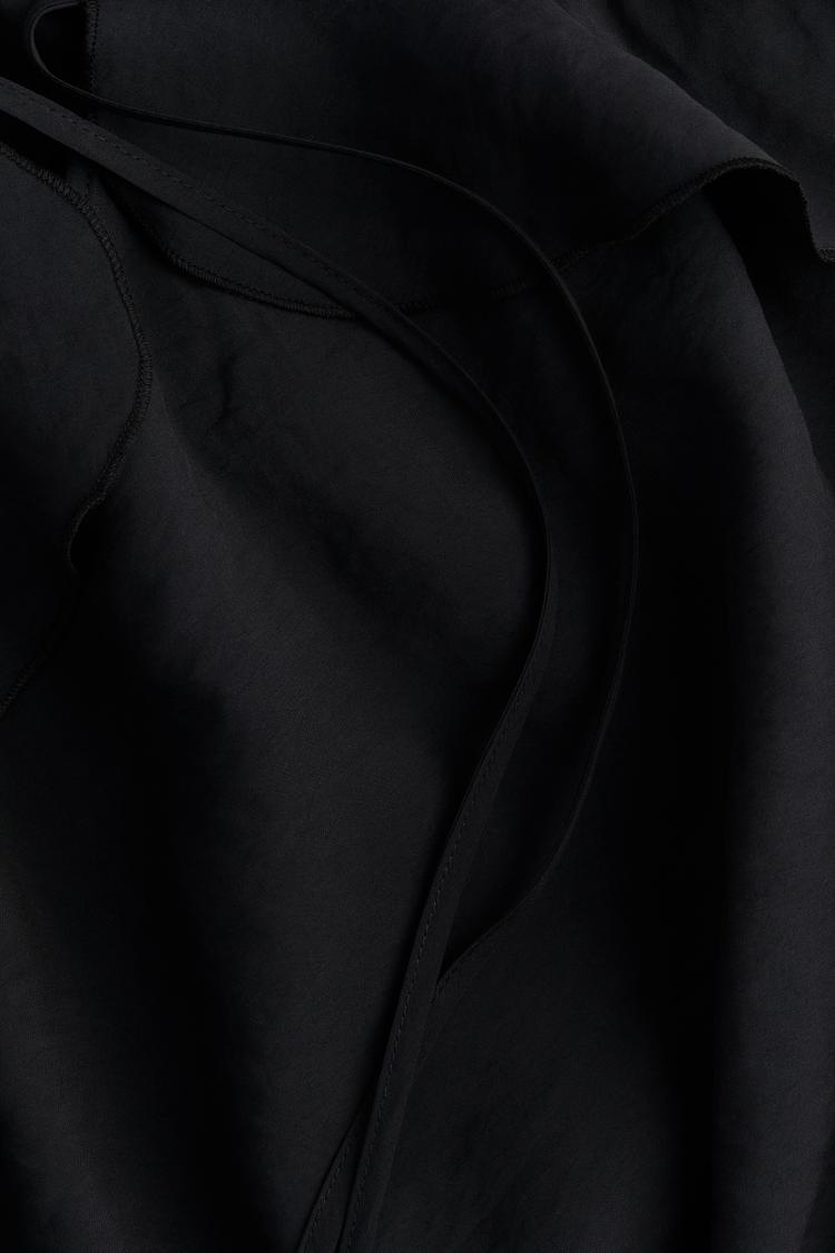 modal-blend flounce-trimmed dress