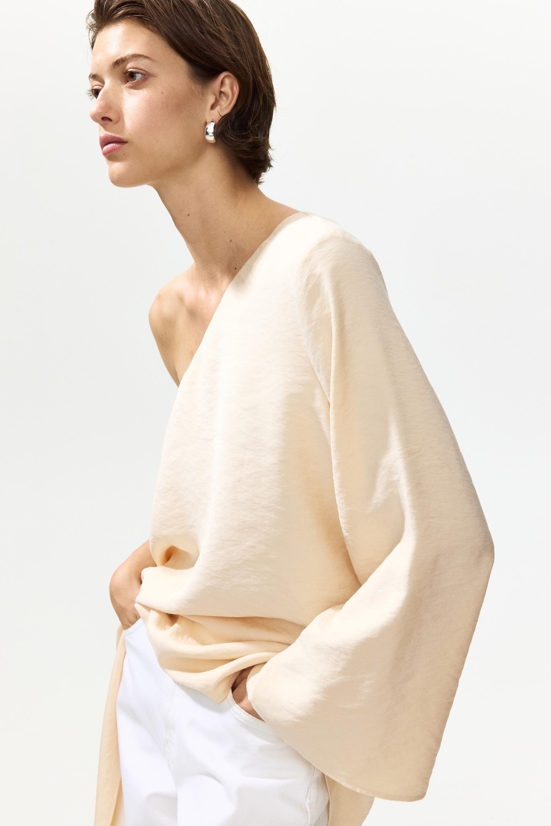 modal-blend one-shoulder top
