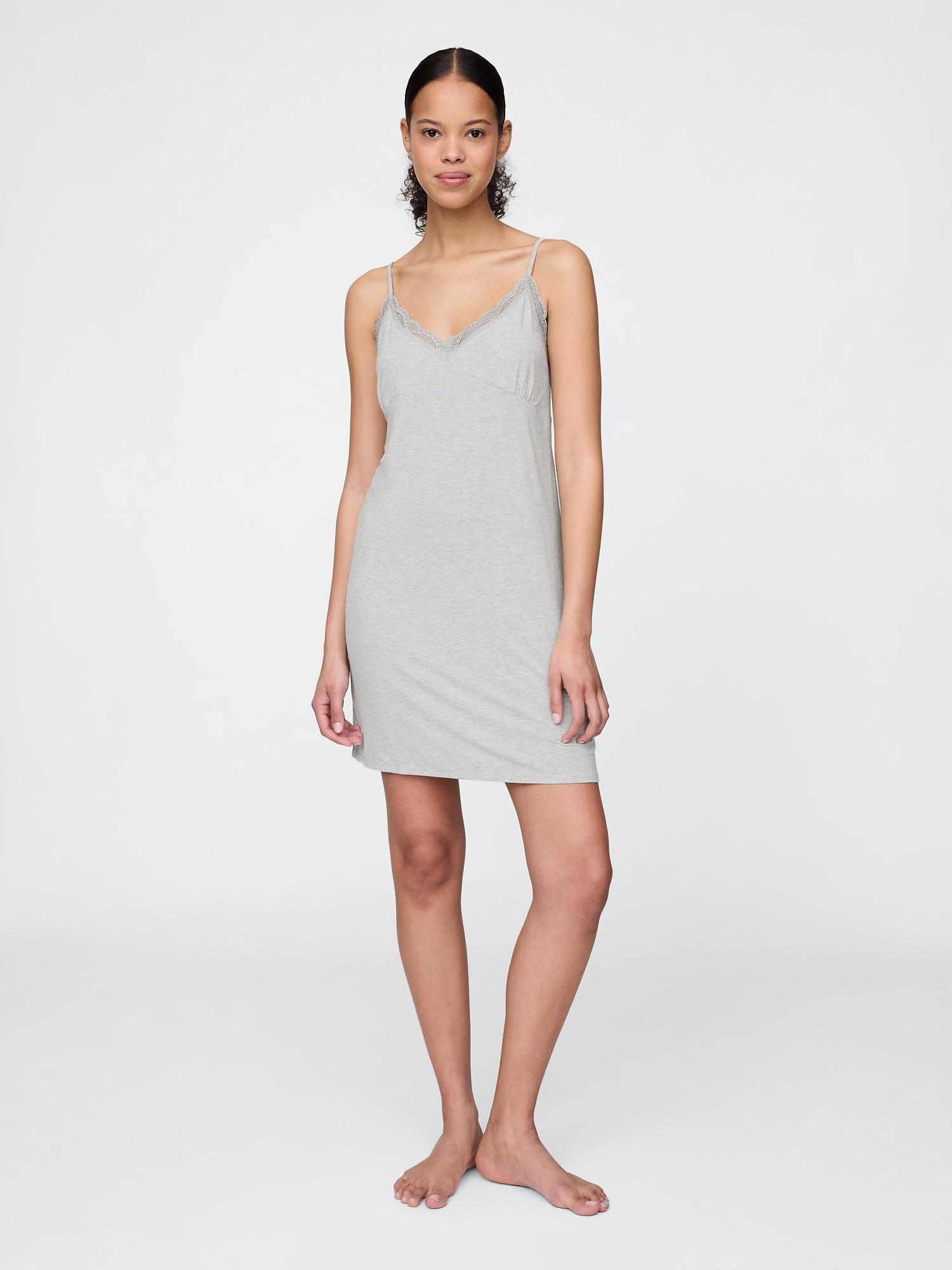 modal lace-trim pj dress