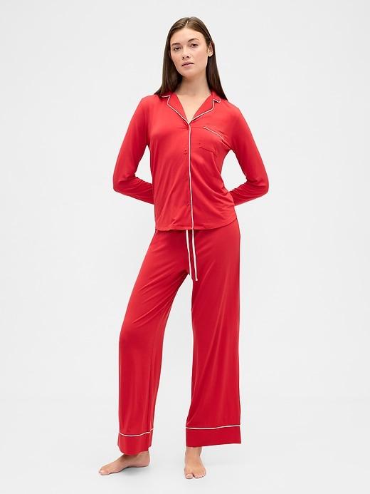 modal wide-leg pj pants