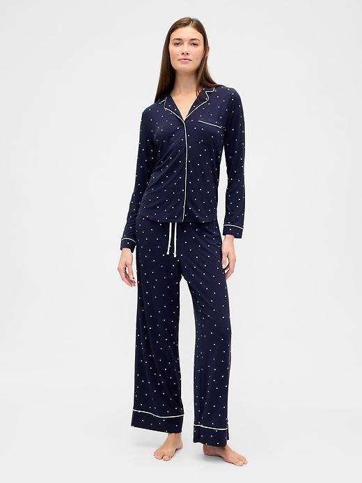 modal wide-leg pj pants