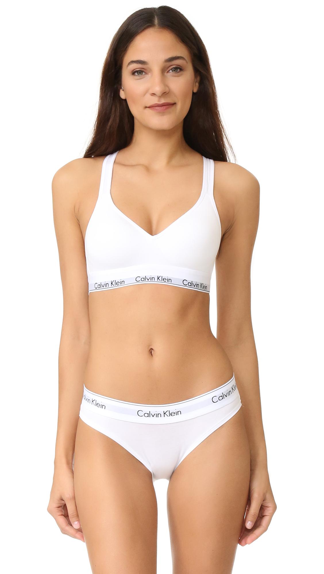 modern cotton lightly lined bralette