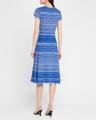modern-fit melange tweed knit midi dress