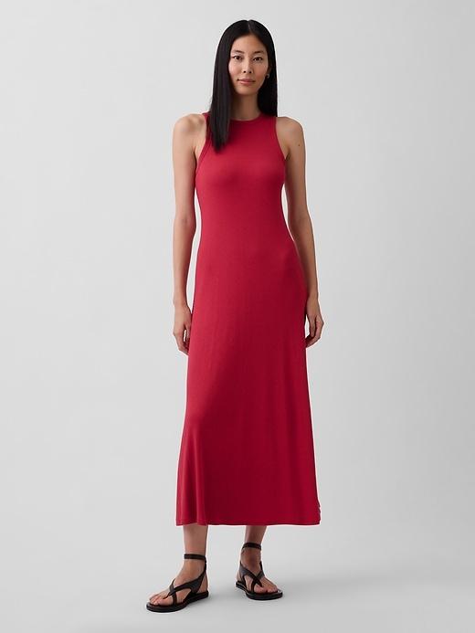 modern rib tank maxi dress