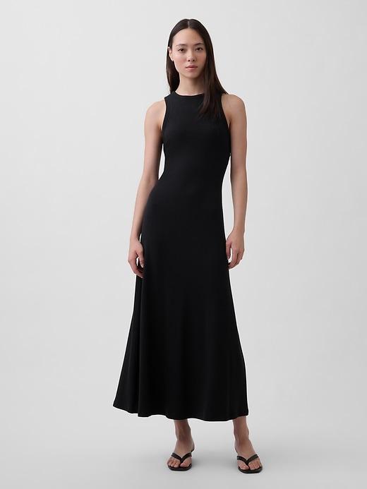 modern rib tank maxi dress