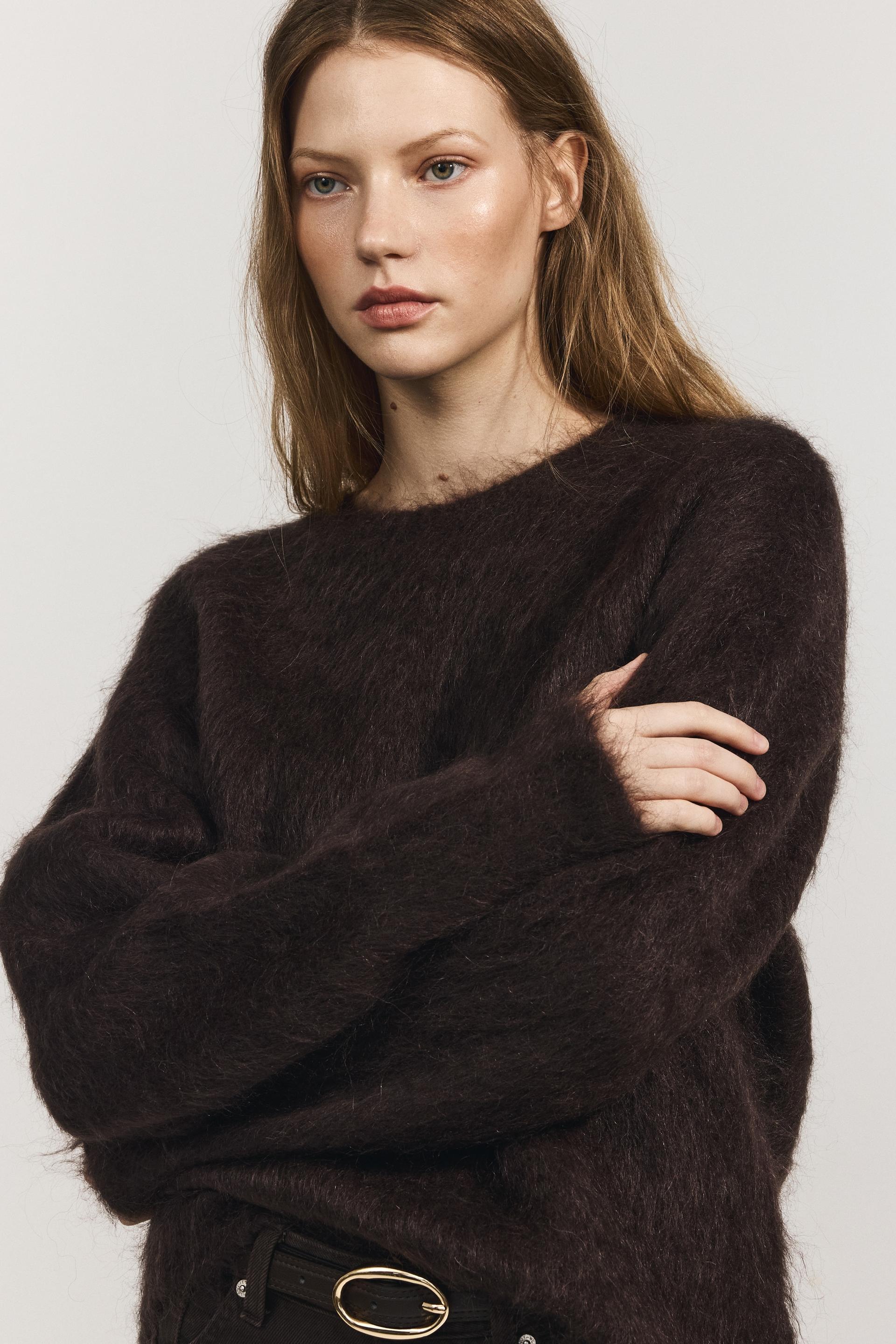mohair-blend sweater