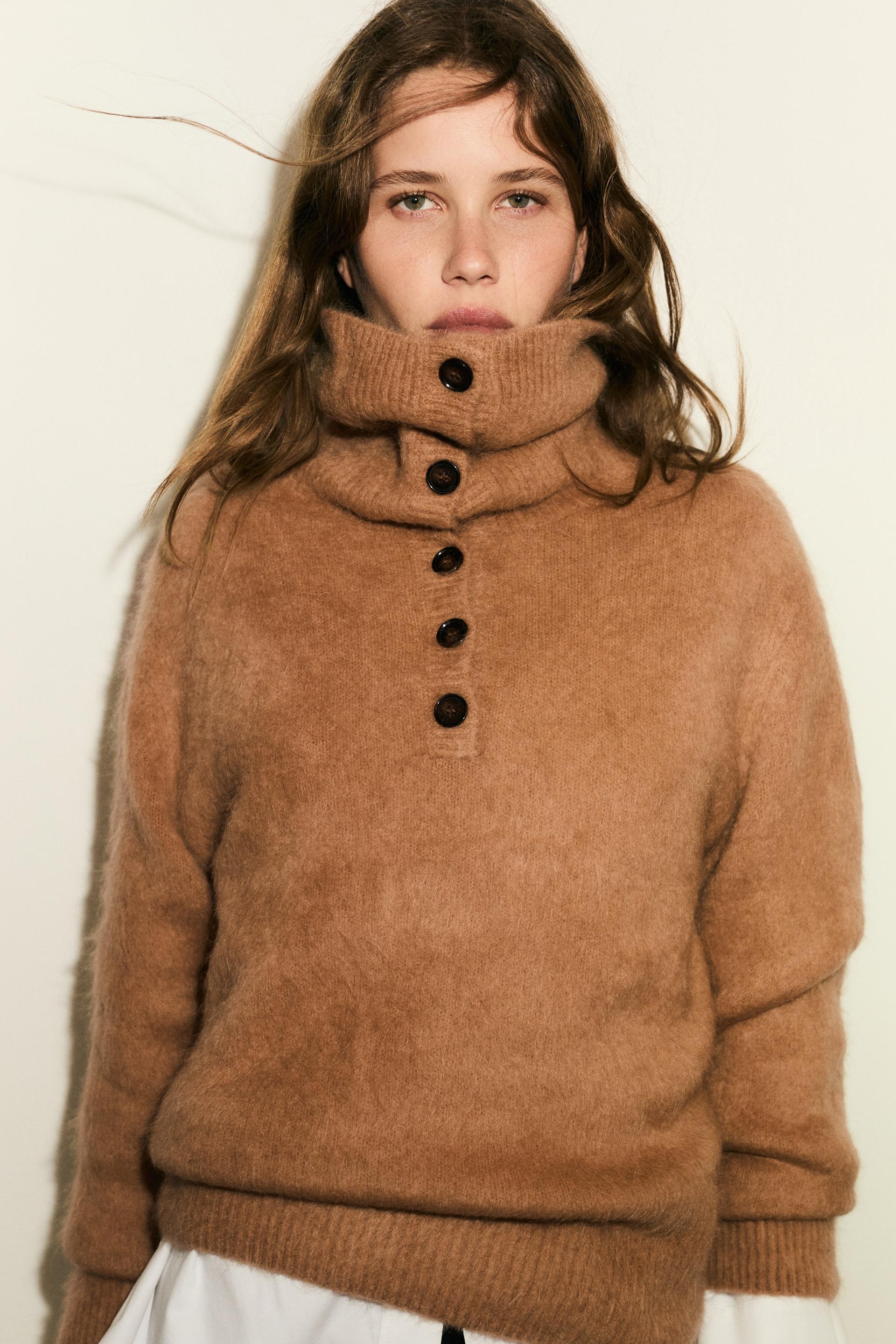 mohair-blend sweater