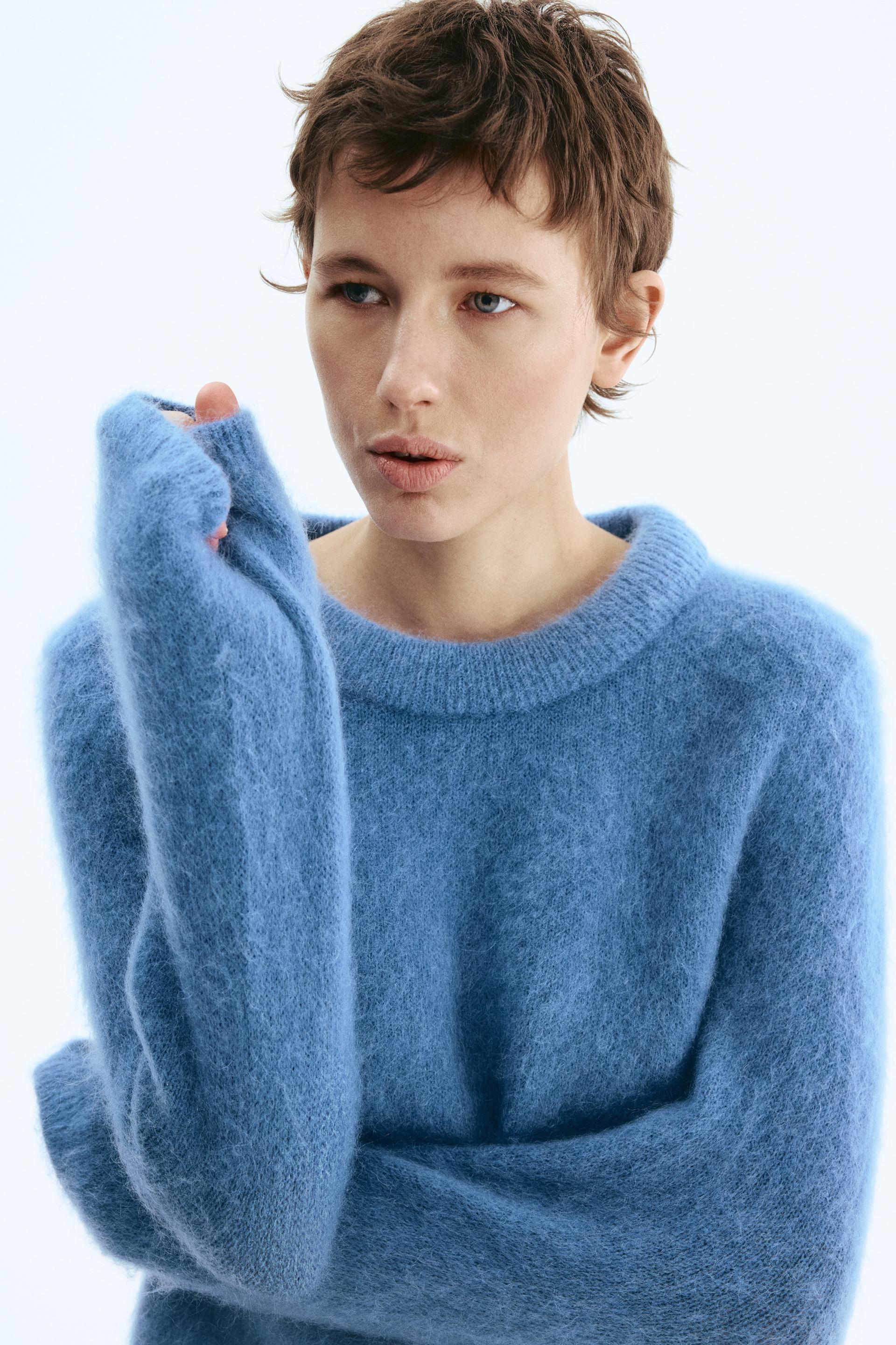 mohair-blend sweater