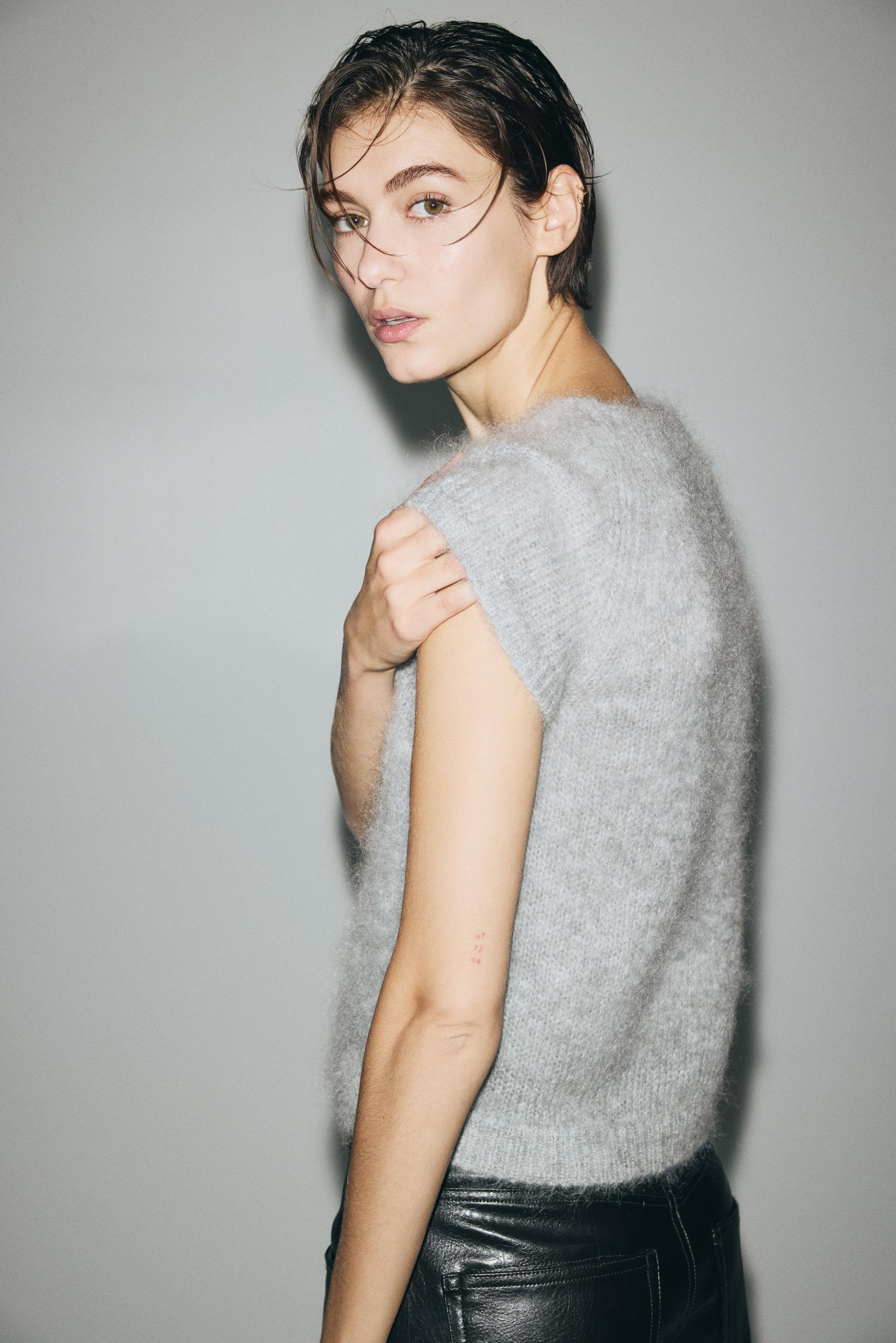 mohair-blend top