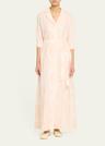 molly applique seersucker maxi shirtdress