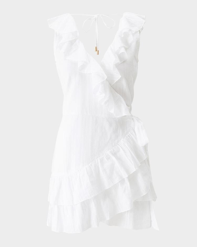 molly ruffle mini dress
