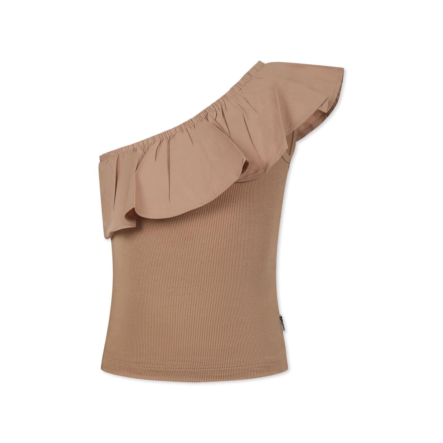 molo brown top for girl