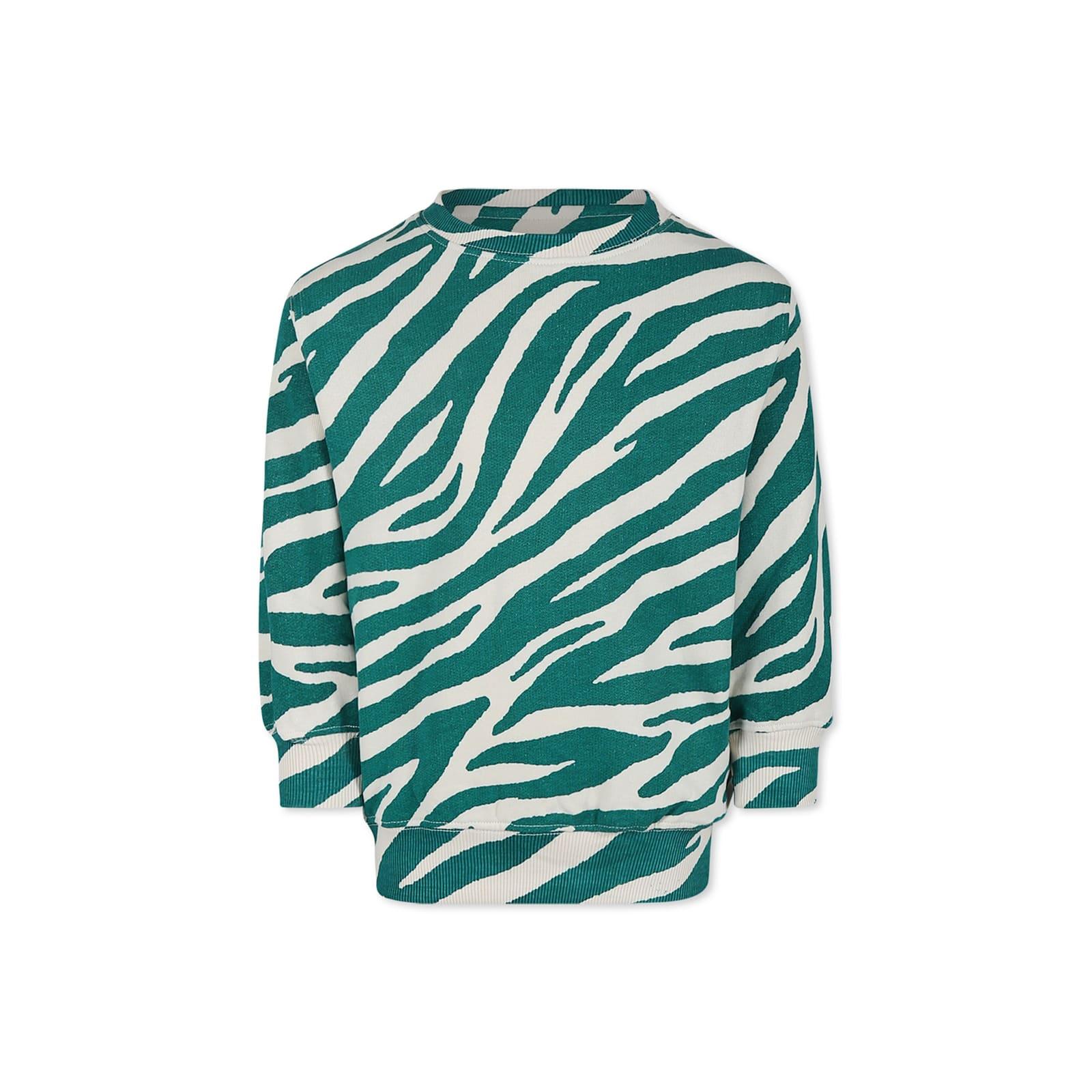 molo green sweatshirt for girl with zebra print
