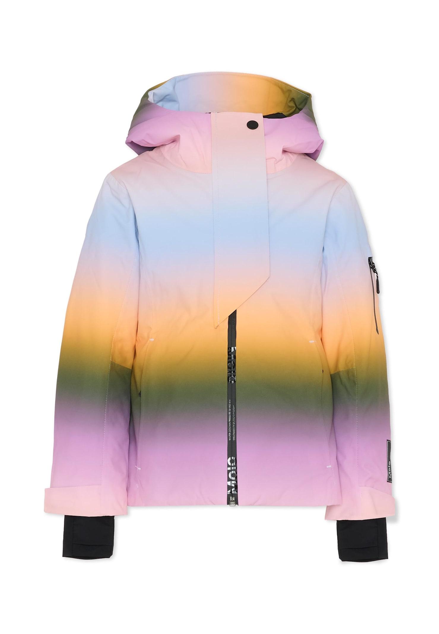molo multicolor snow jacket for girl