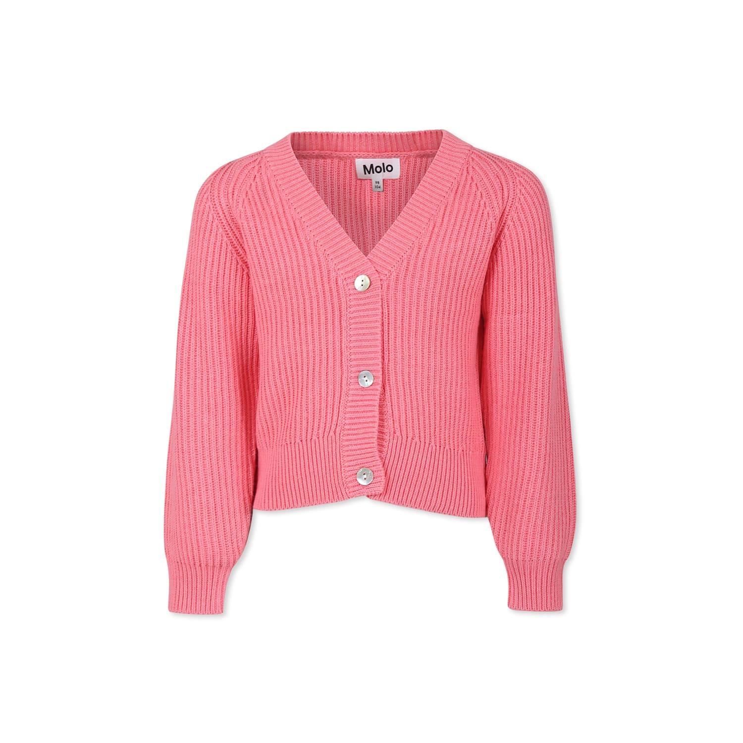 molo pink cardigan gilberta for girl