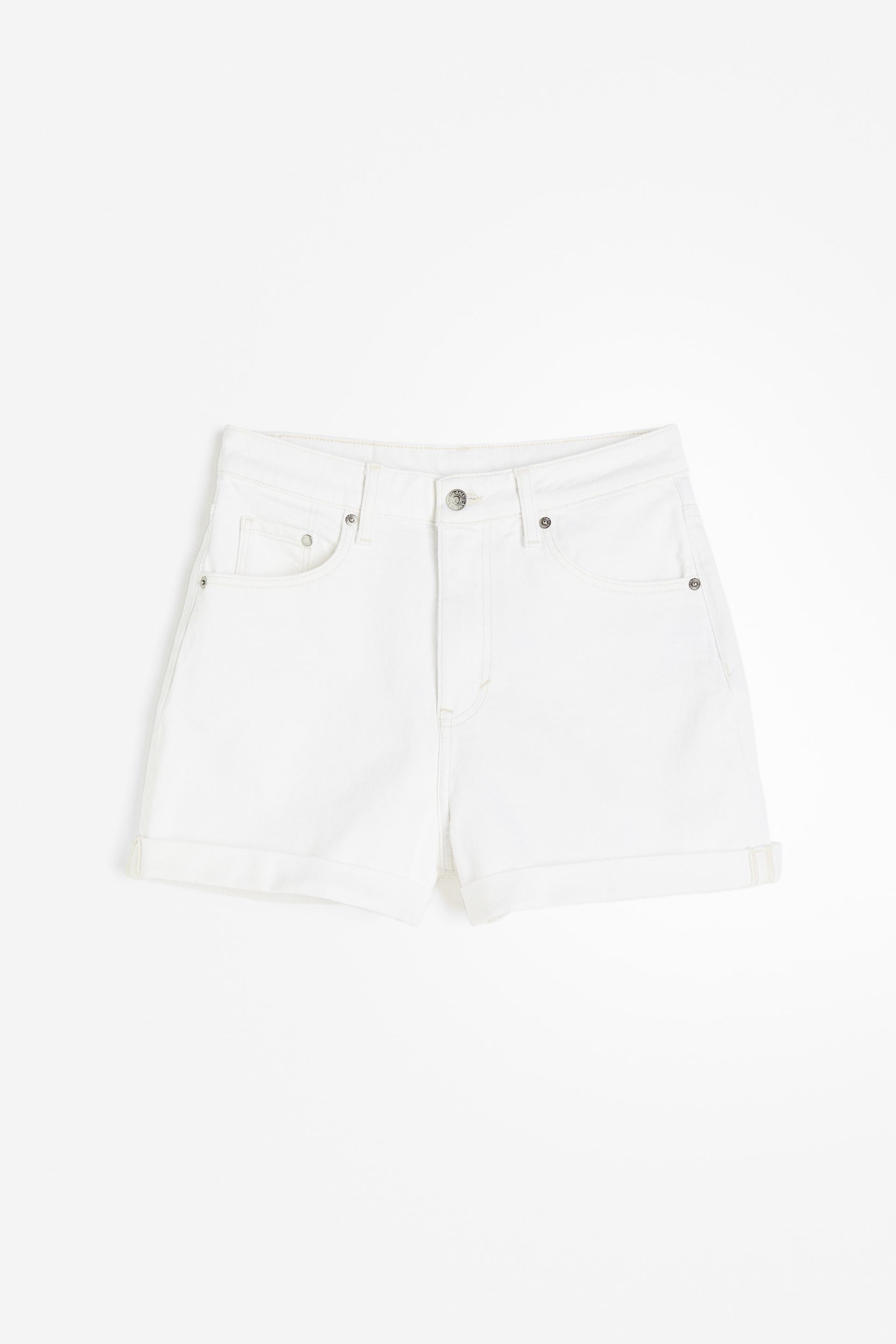 mom ultra high denim shorts