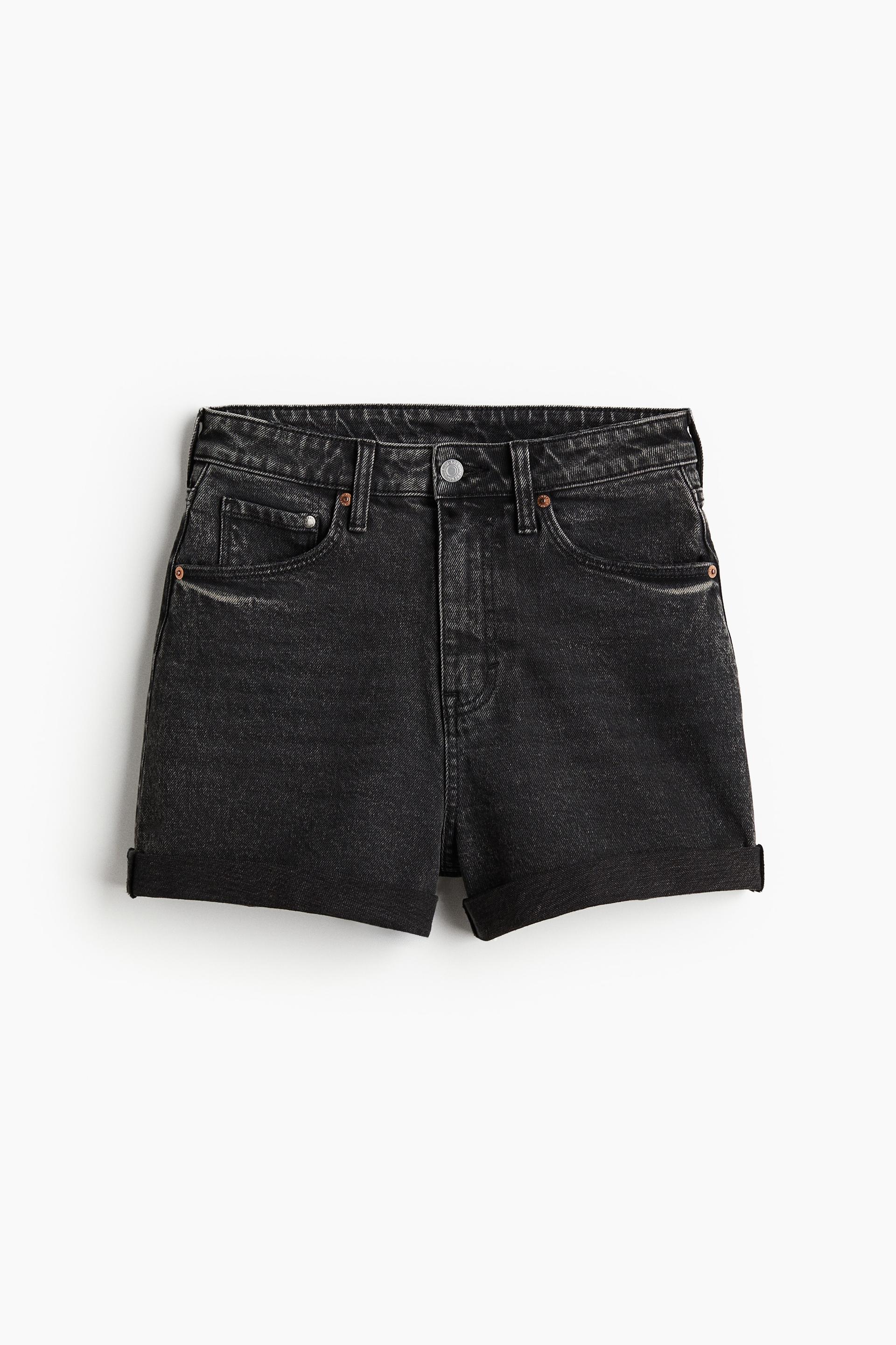 mom ultra high denim shorts