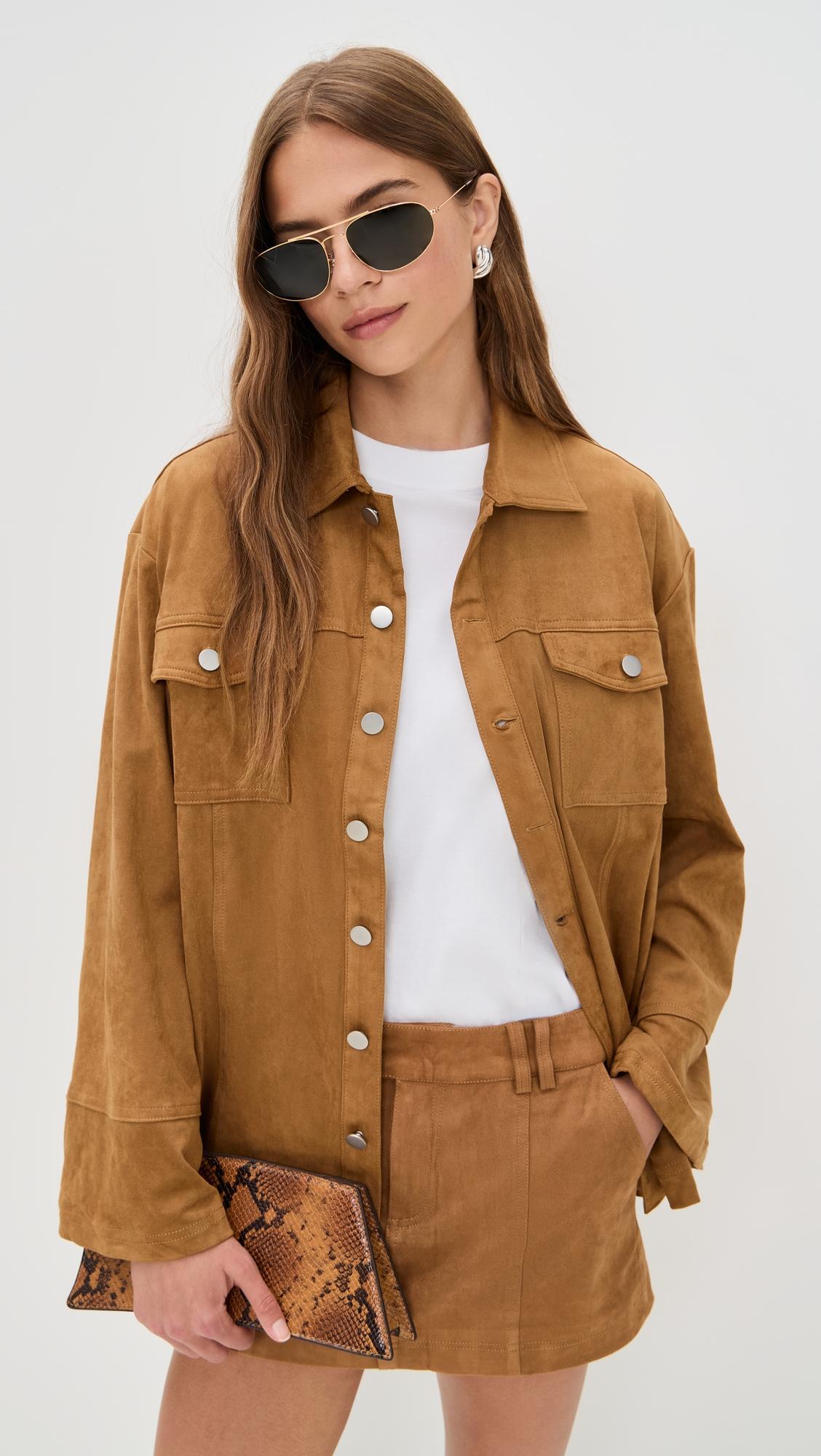monah faux suede jacket