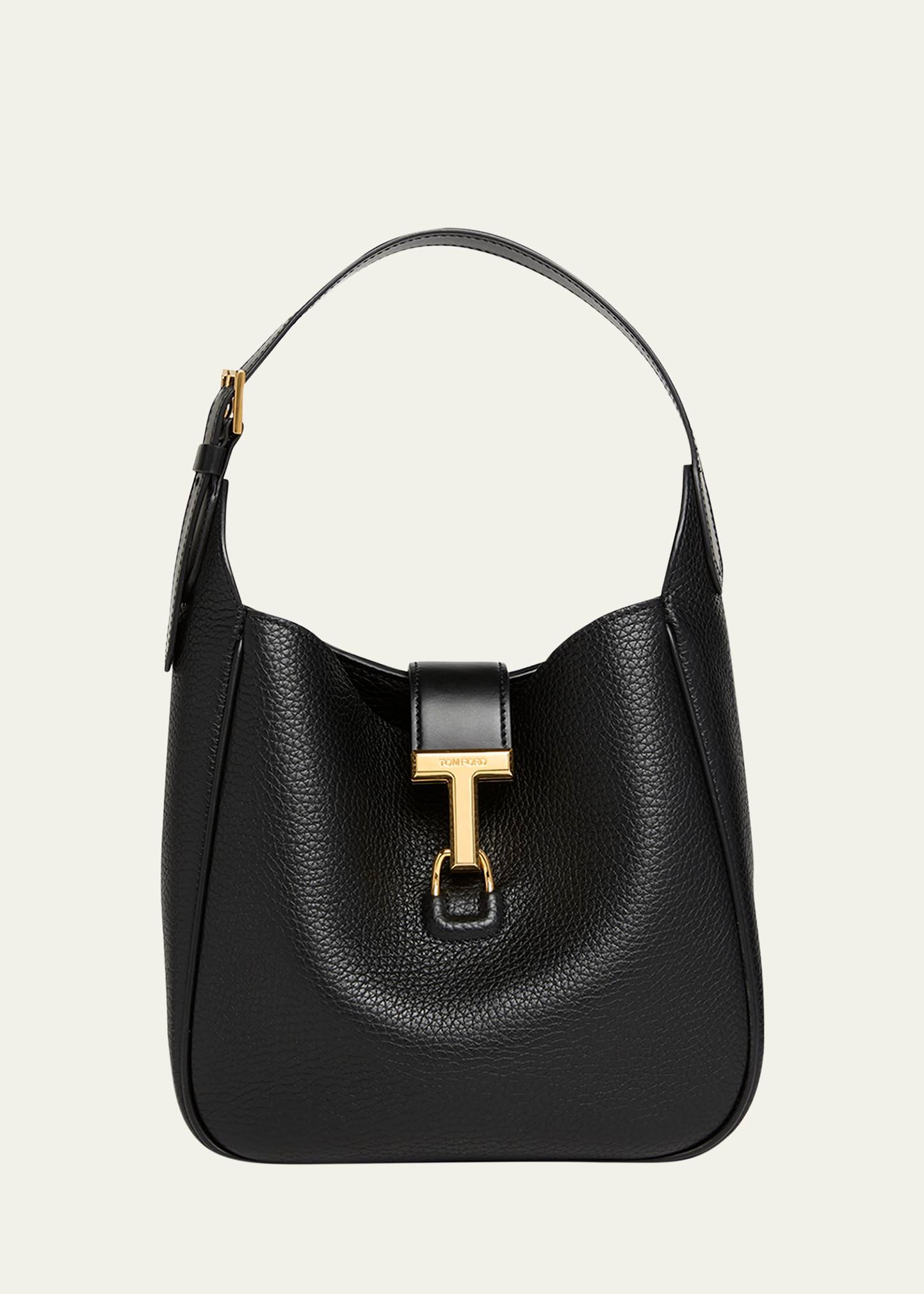 monarch small hobo bag in grained leather