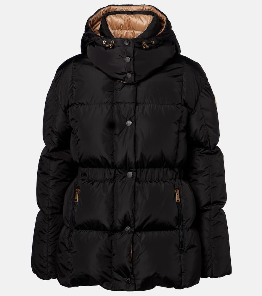 moncler agneux belted quilted down jacket