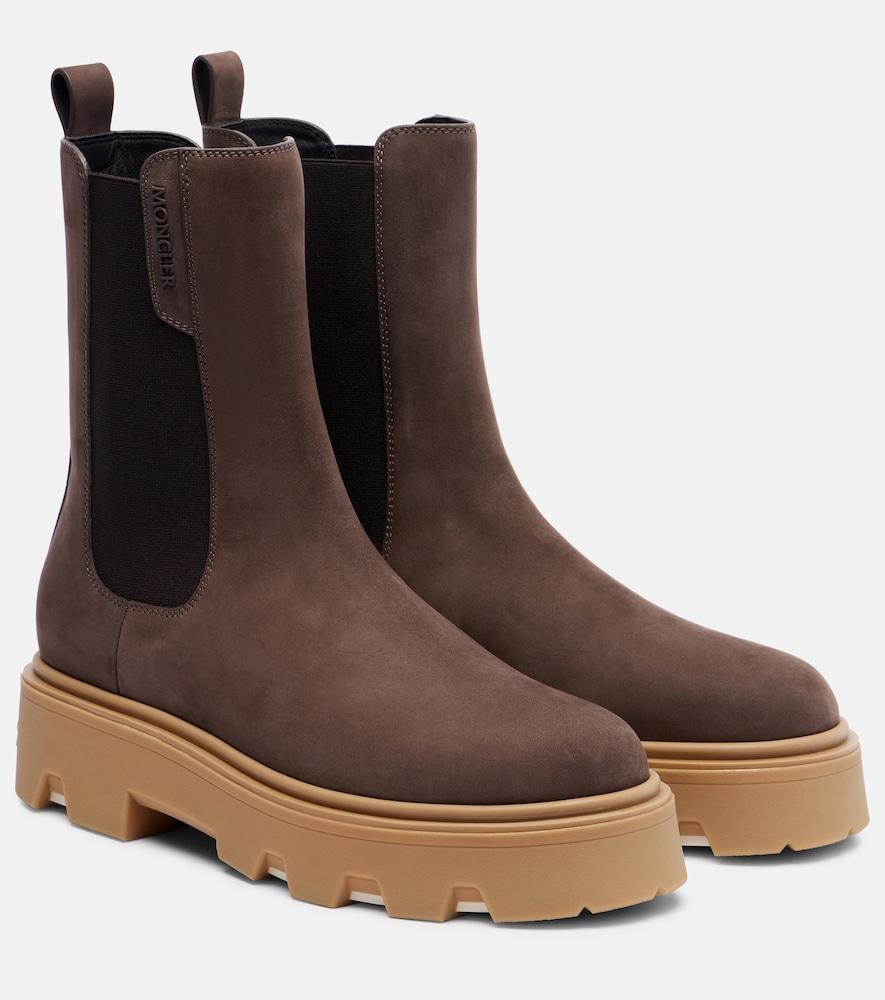 moncler aurea leather chelsea boots
