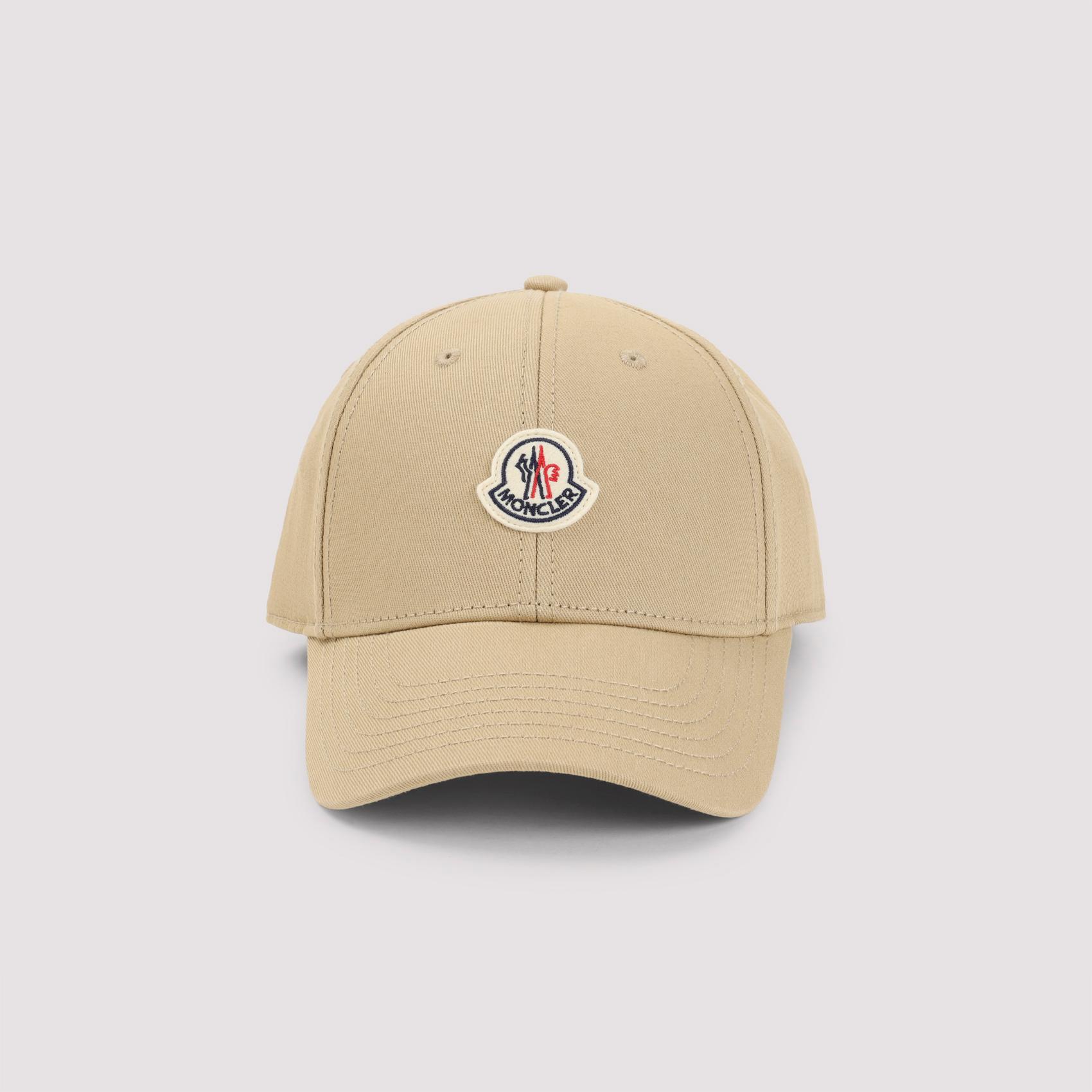 moncler baseball cap nude & neutrals cotton hat - women