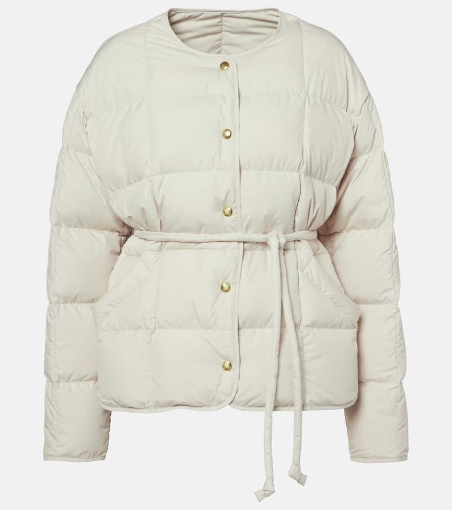 moncler belted leather