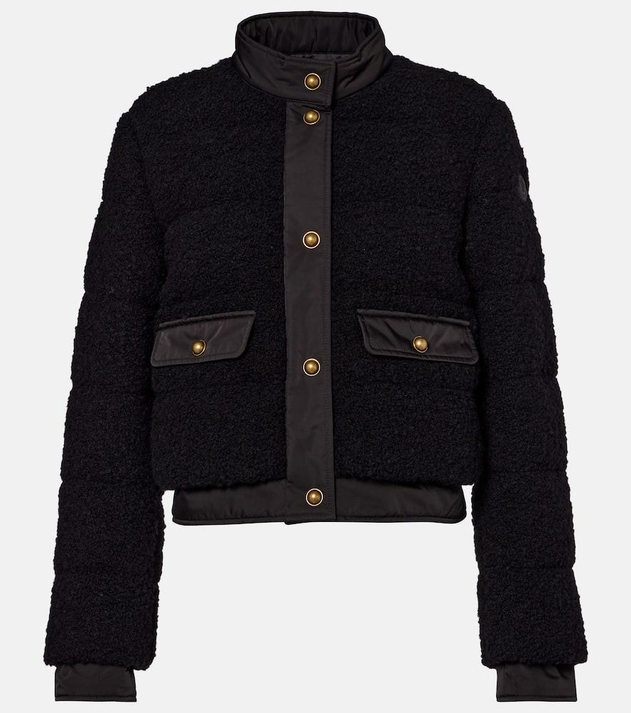 moncler blandy tweed down jacket